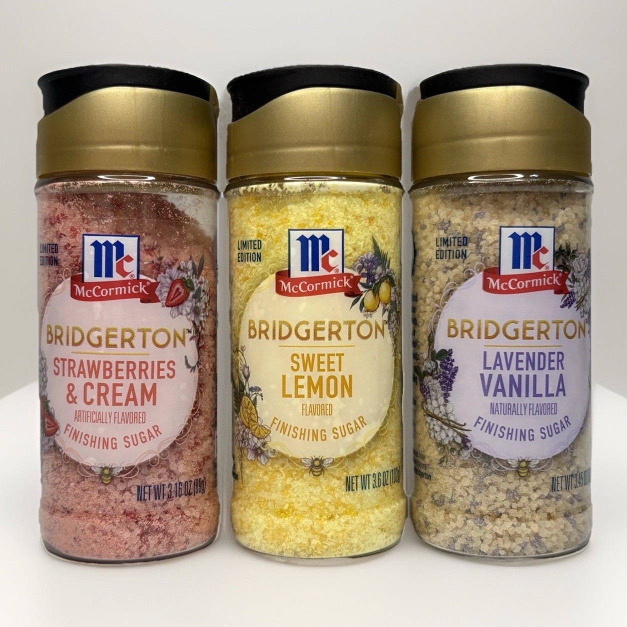 McCormick Bridgerton Strawberries & Cream Sweet Lemon Lavender Vanilla Sprinkles