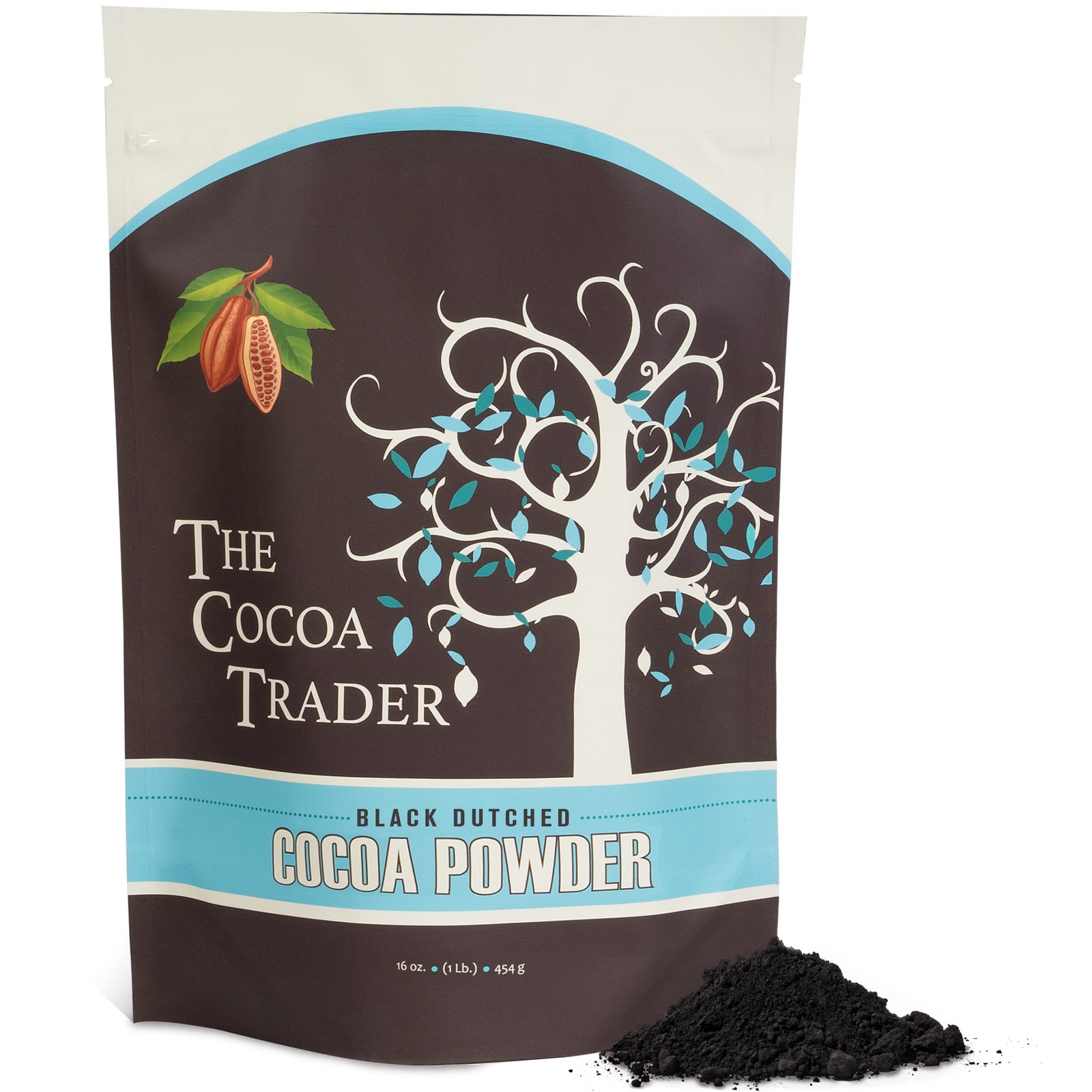 Dutch Processed Black Cocoa Powder for Baking | Unsweetened, Vegan, Keto