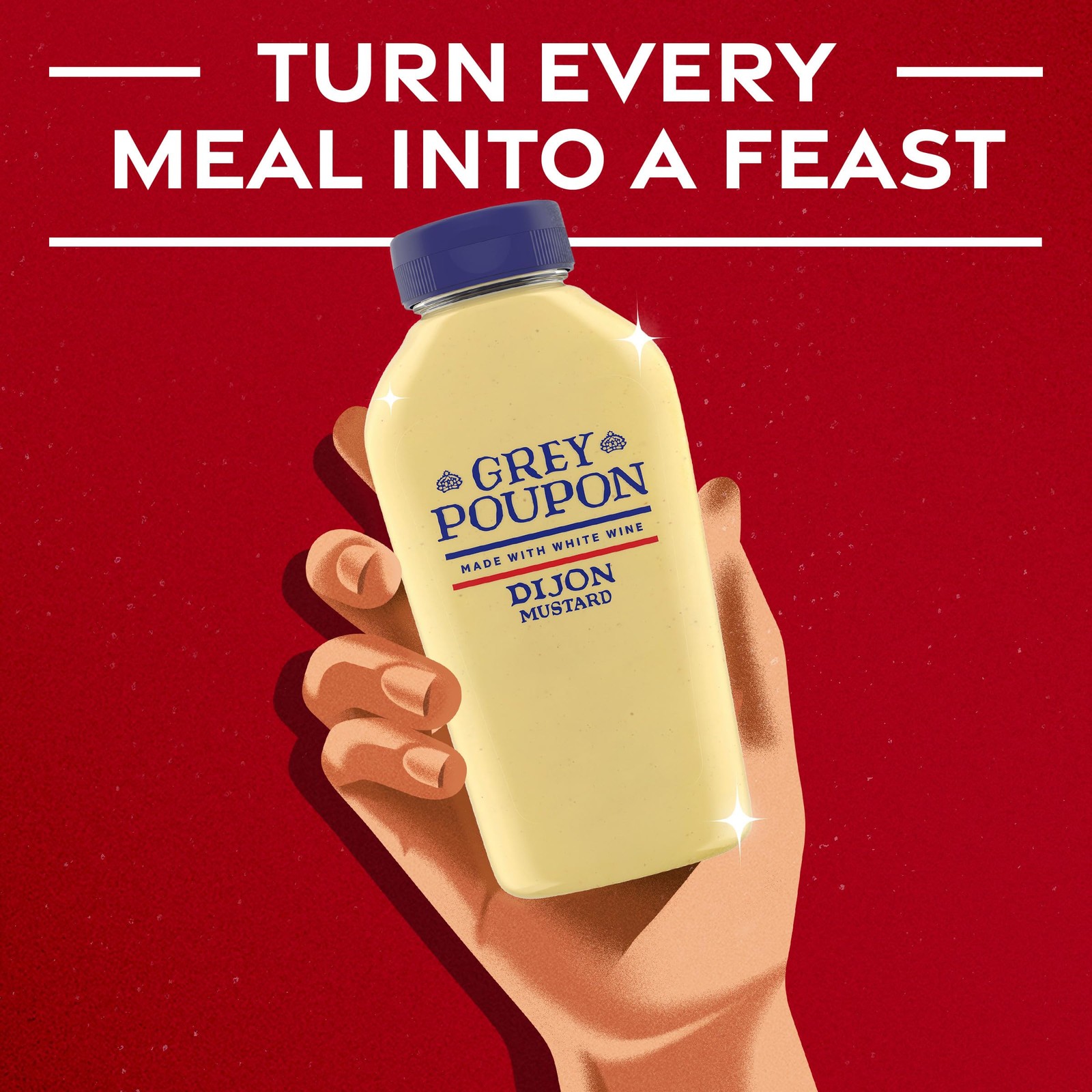 Grey Poupon Dijon Mustard, 10 oz. Squeeze Bottle 10 Ounce (Pack of 1)