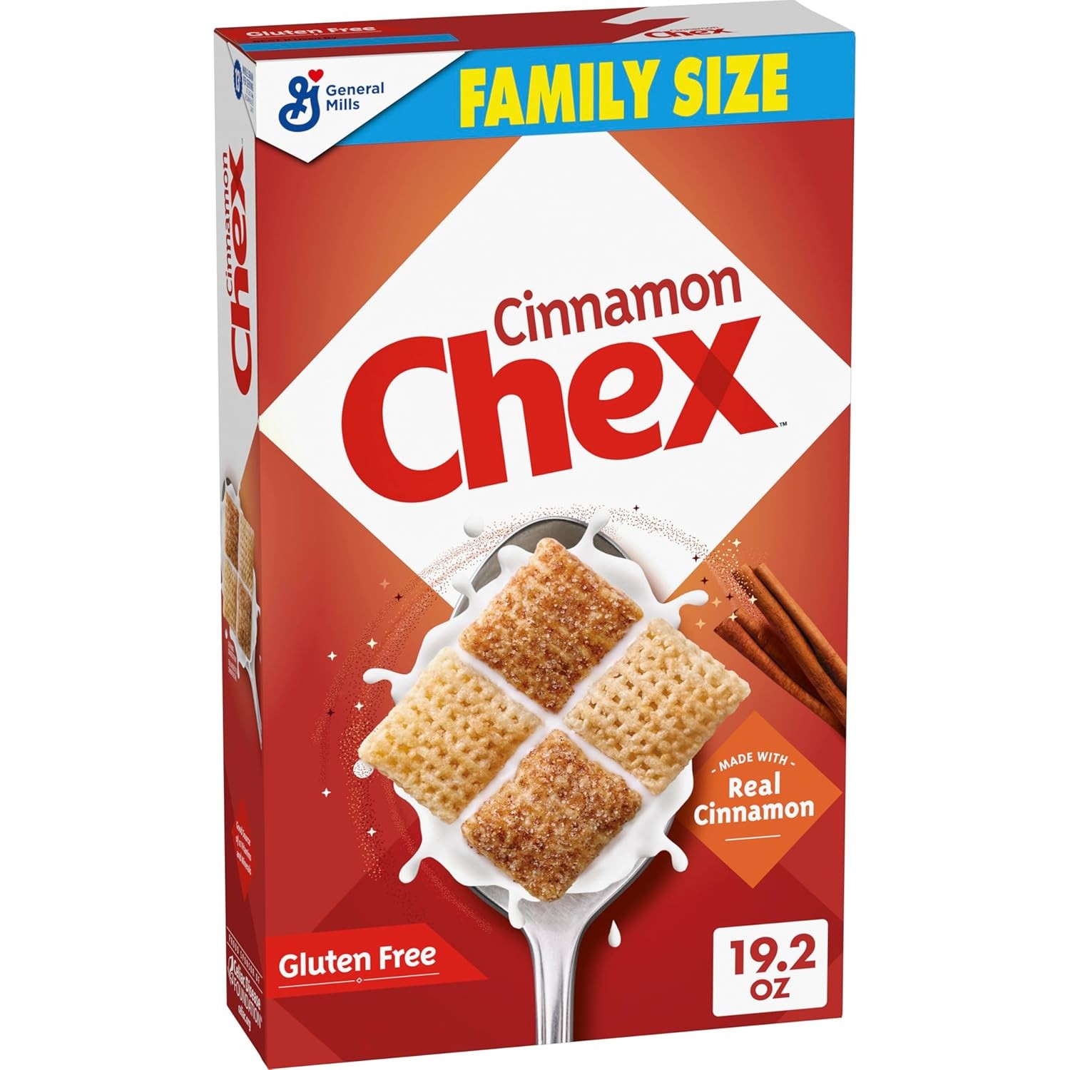 Cinnamon Chex Cereal, Gluten Free Breakfast Cereal, Made with Whole – 19.2 oz