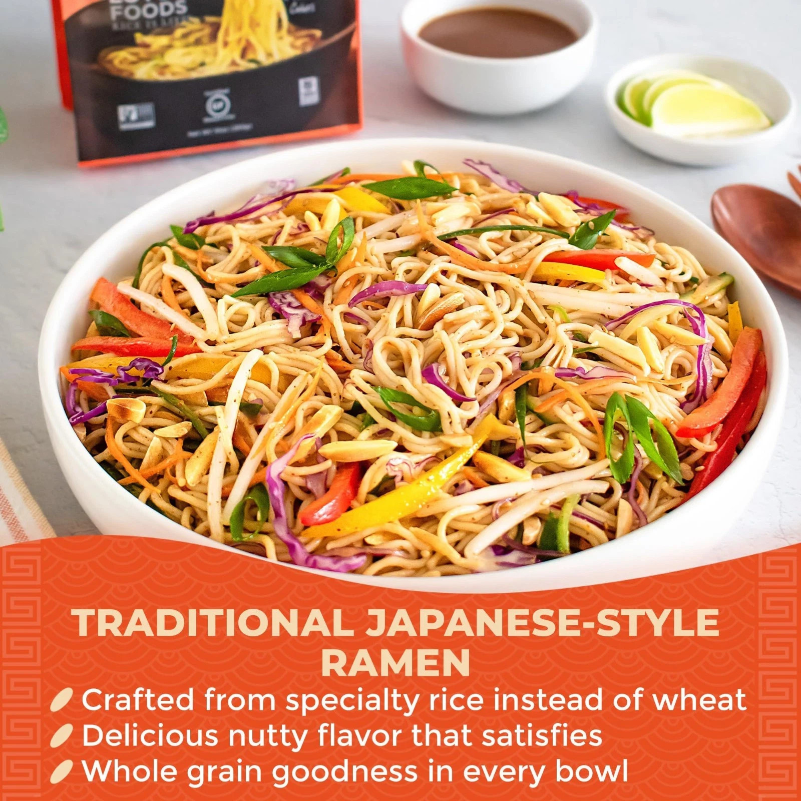 Lotus Foods Gourmet Organic MIllet and Brown Rice Ramen Noodles 12 Pack