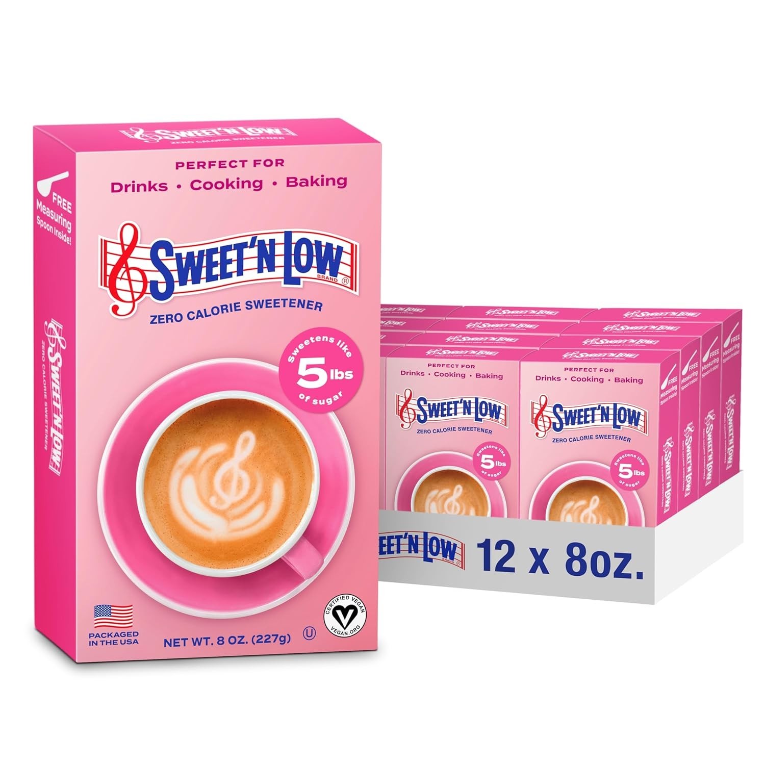 Sweet’N Low Zero Calorie Bulk Sweetener 8 oz Box 12 Pack Granulated Sugar Su…)