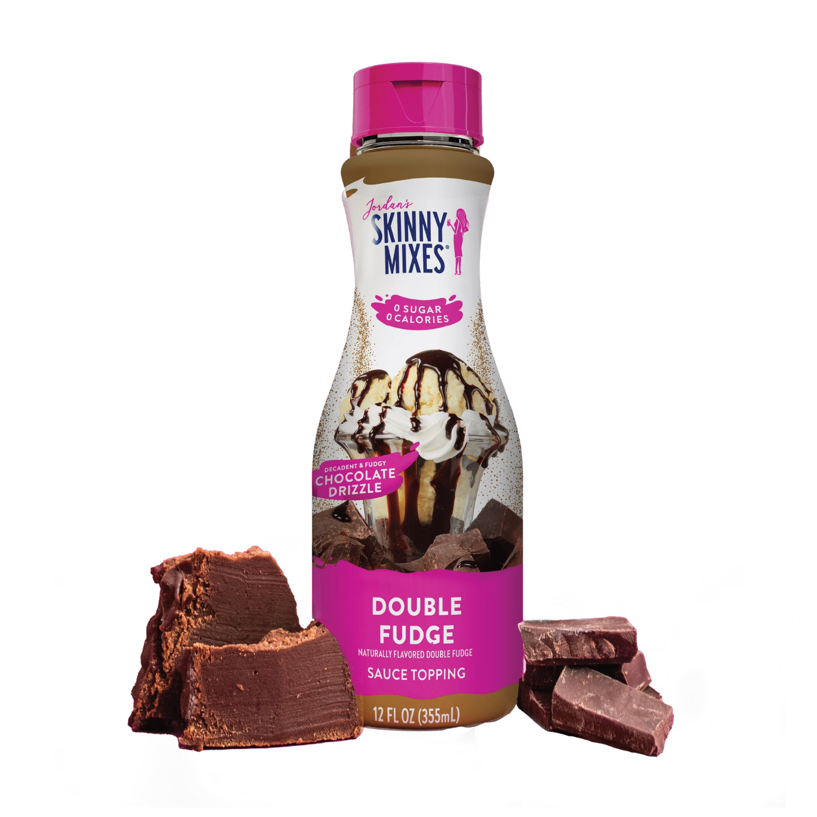 Jordan’s Skinny Mixes, Double Fudge Sauce, Zero Calories,12 fl oz