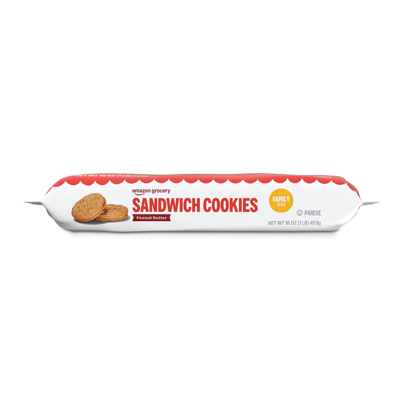 Amazon Grocery, Peanut Butter Sandwich Cookies, 1 Lb 1 Pound (Pack of 1)