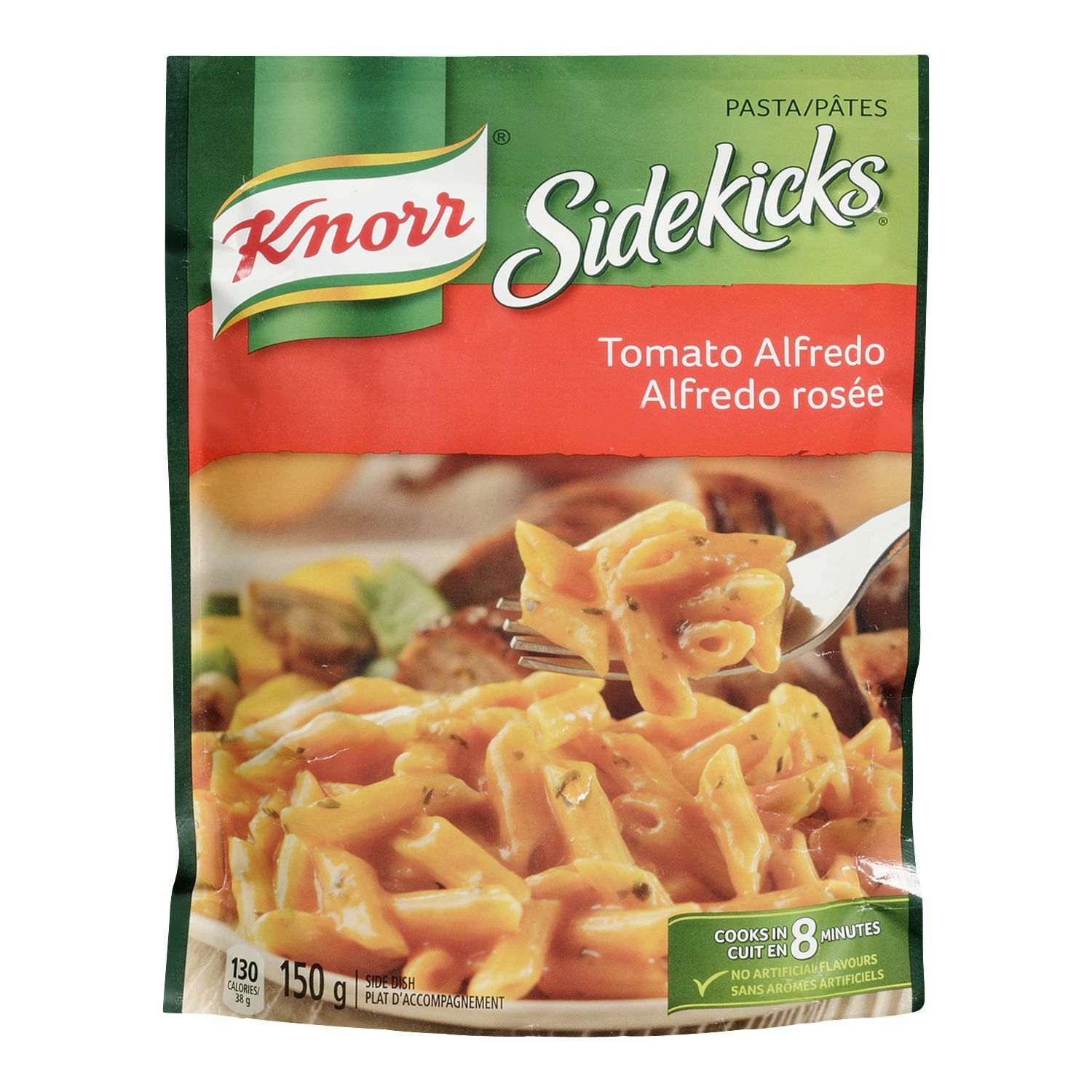 12 X Knorr Sidekicks Tomato Alfredo Pasta Side Dish 150g /5.3 oz Each