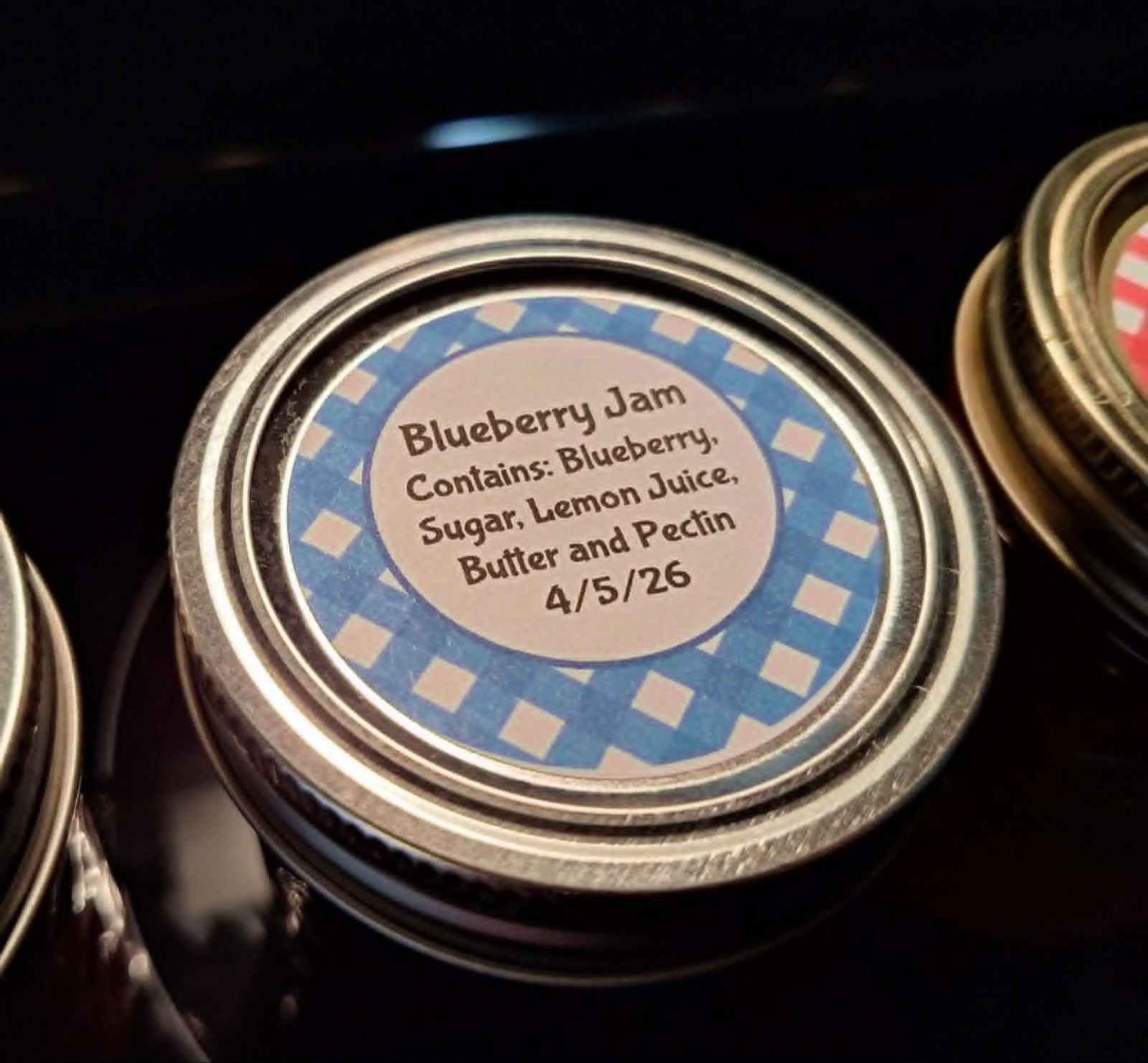Homemade Blueberry Jam Canned 2026 8oz Half-Pint