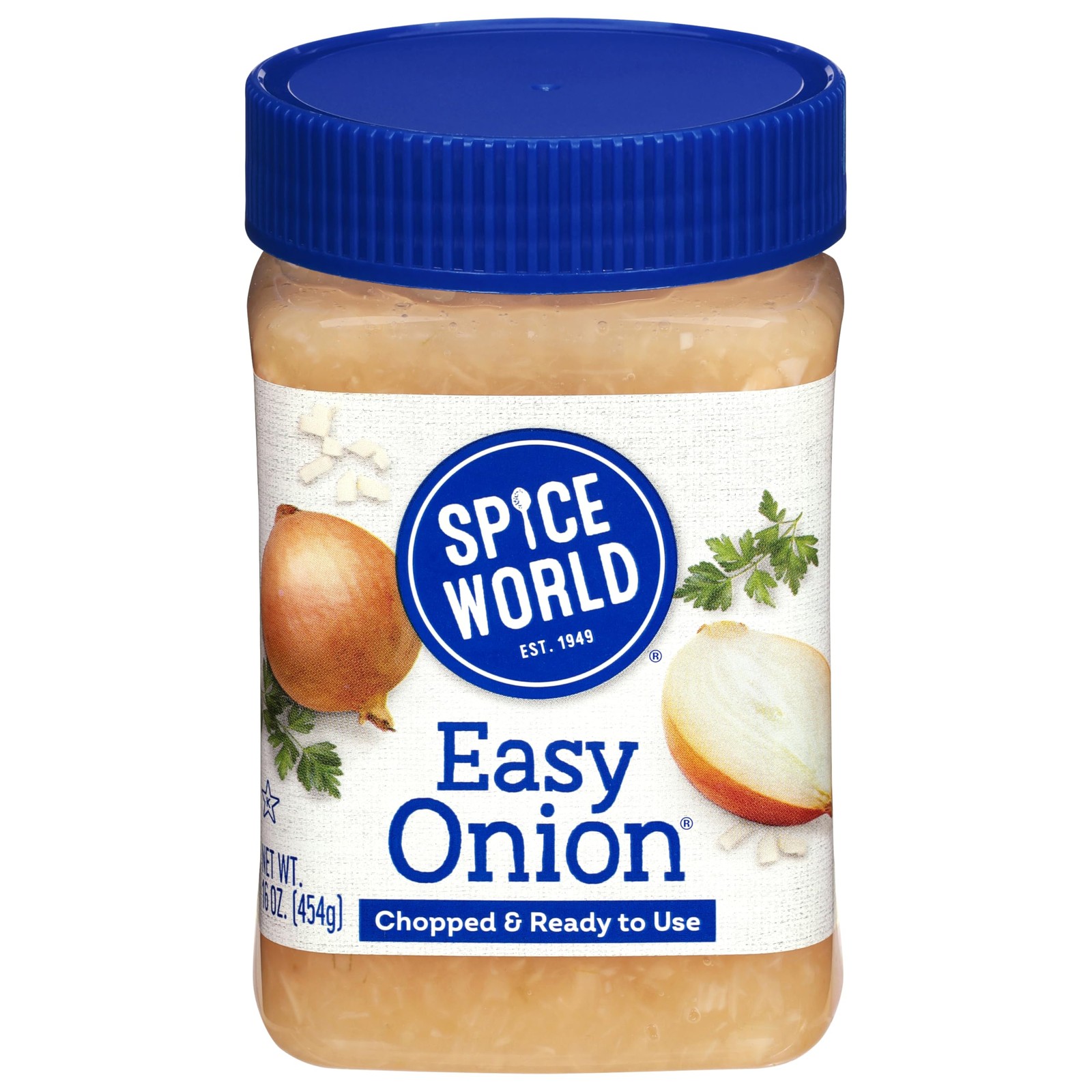 Spice World Chopped Easy Onion – 16oz Ready-to-Use Minced –