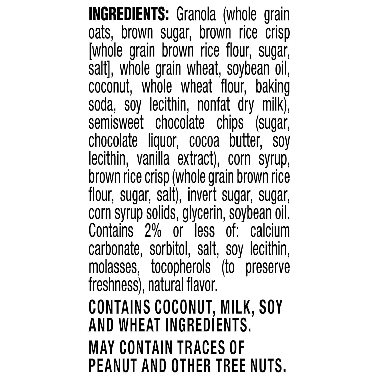 58-Count Chewy Granola Bars, Chocolate Chip Flavor – Nutritious On-the-Go Snack