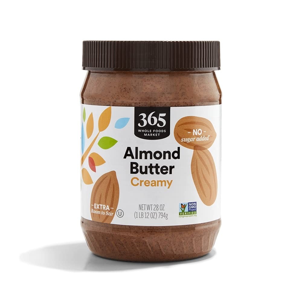 365 by Whole Foods Market, Creamy Almond Butter, 28 Ounce 28 (Pack of 1)