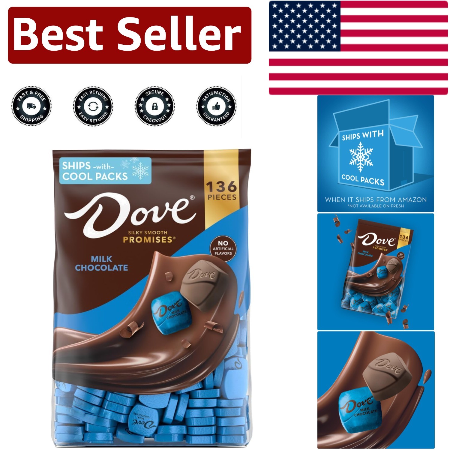 Bulk Pack of 136 PROMISES Milk Chocolate Candy – Perfect for Parties & Gifting