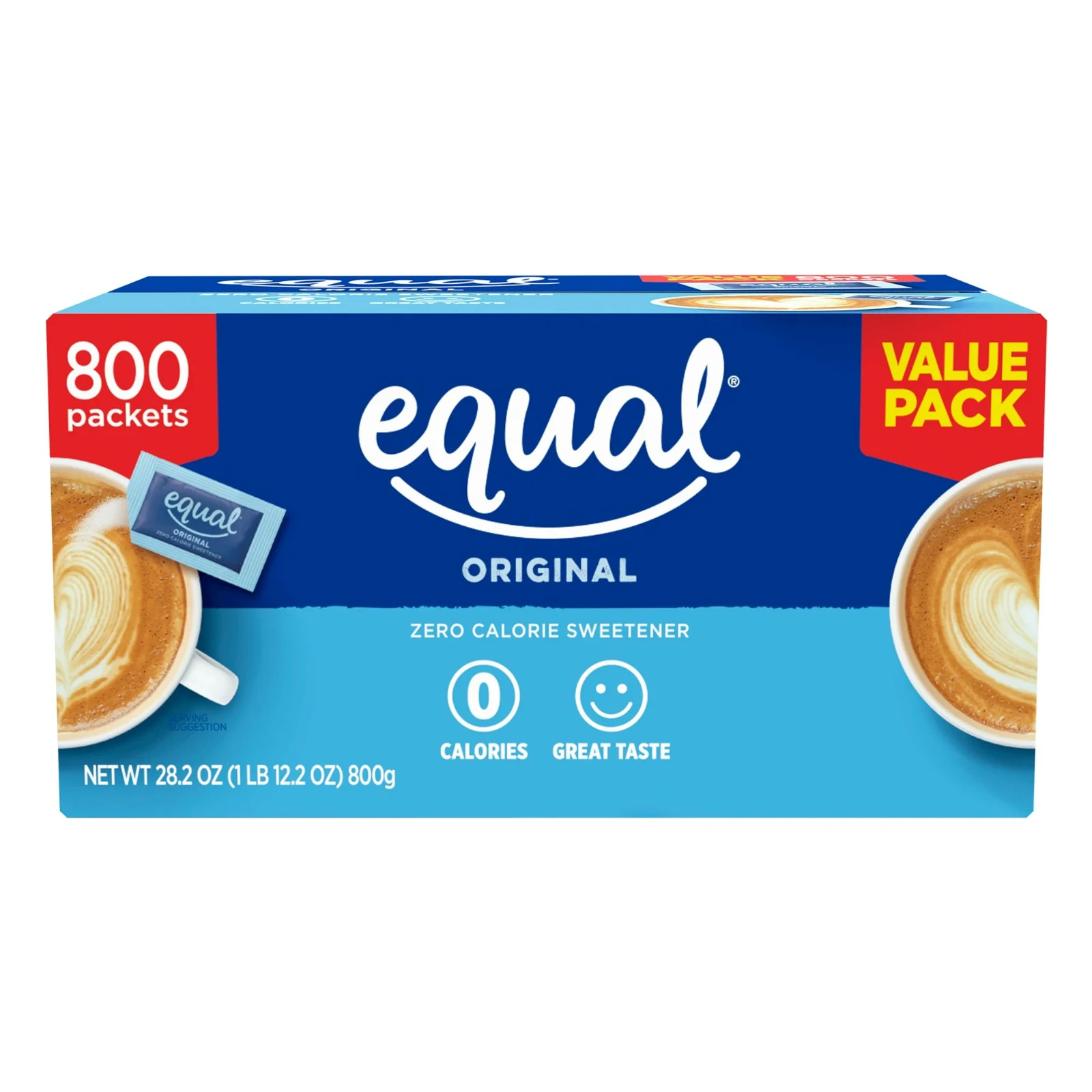 Calorie Sweetener Sugar Substitute From Coffee To Fruit 800 Count Pack of 1 NEW
