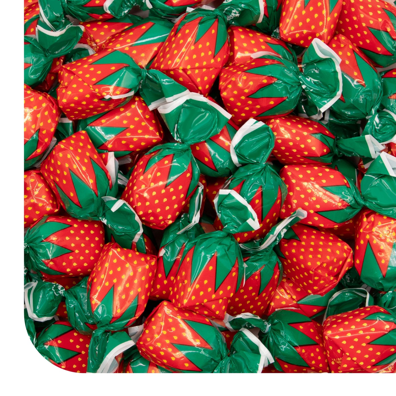 Arcor Strawberry Bon Bons 2 Pound Bulk Filled Hard Candy Individually Wrapped
