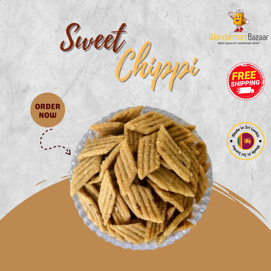 Chippi Sweet (Achchu) Murukku Natural Ingredient Snaks SriLankan Handmade (100g)