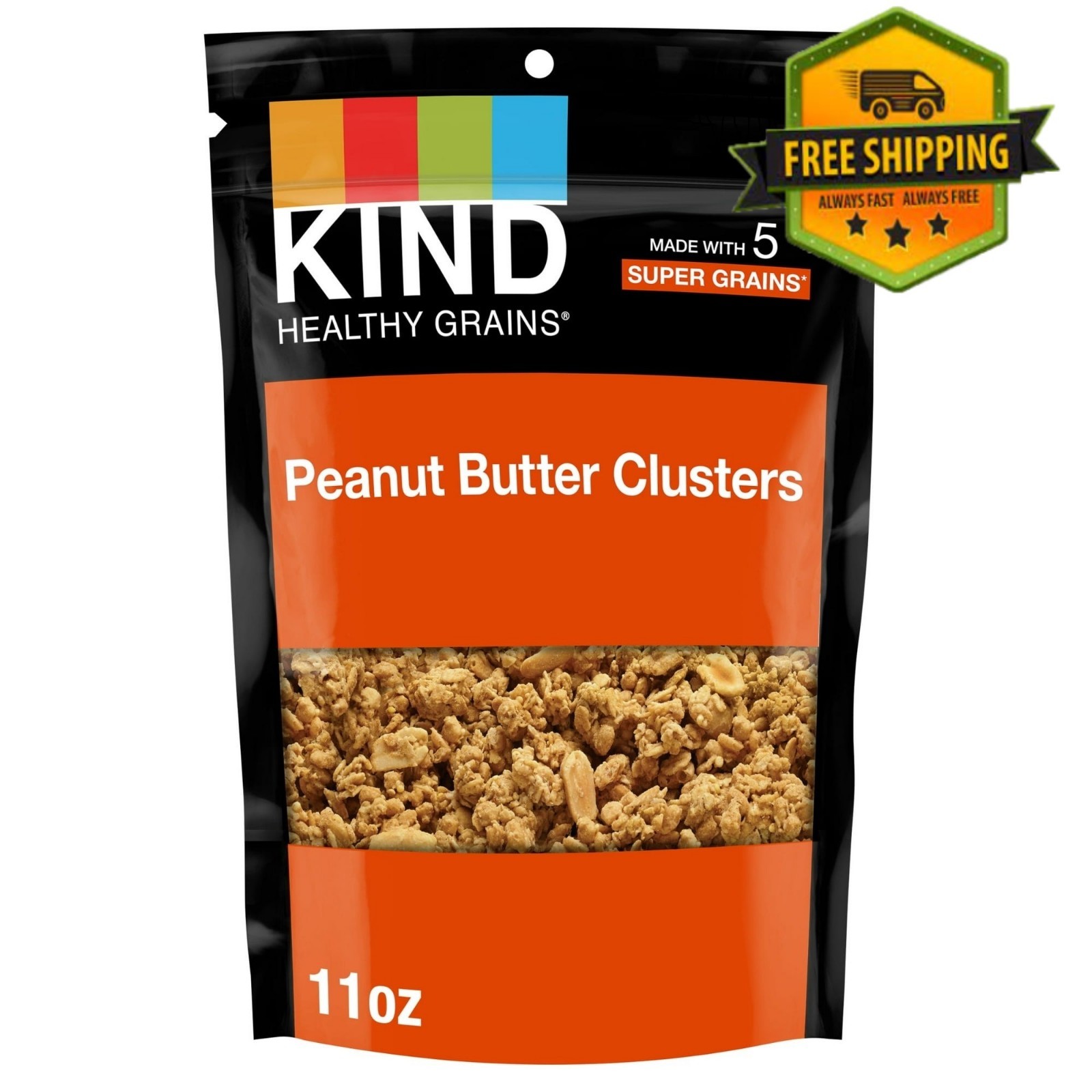 KIND Healthy Grains Peanut Butter Whole Grain Clusters Sesame Seeds 11 oz