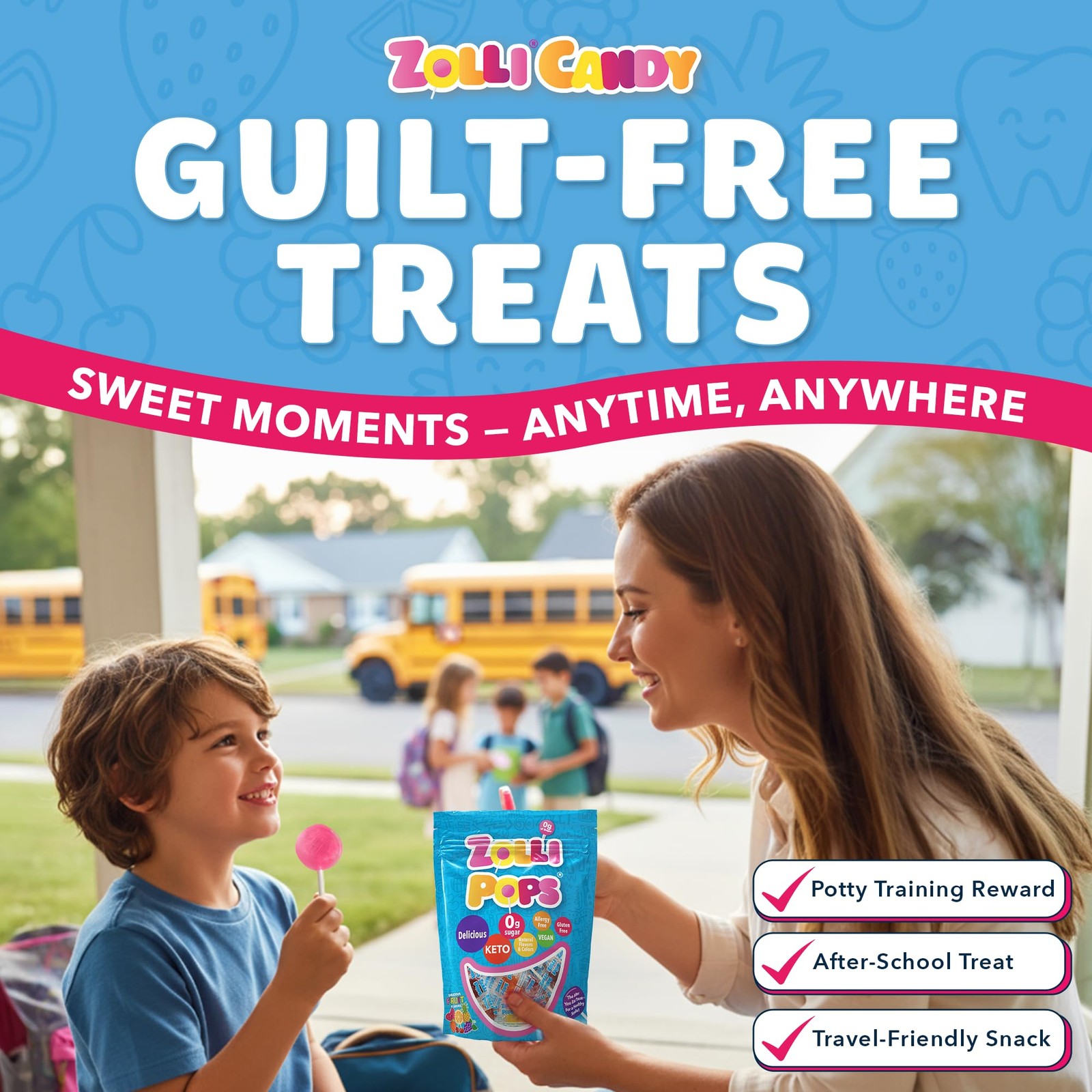 Clean Teeth Lollipops, Anti Cavity with Xylitol, Sugar Free Candy for a Healt…