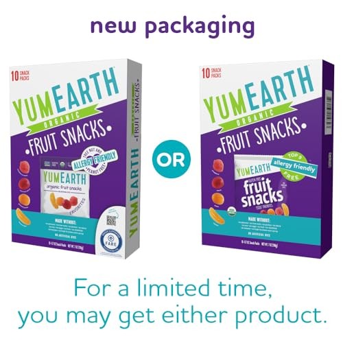 YumEarth Organic Fruit Snacks 10 Pack 0.7 Ounce Allergy Friendly Treats