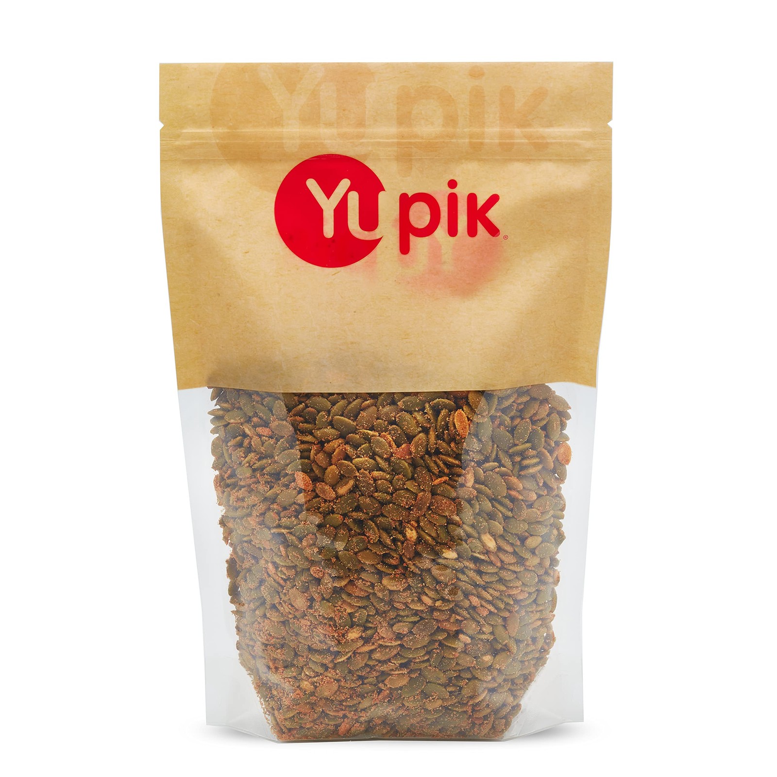 Yupik Spicy Buffalo Pumpkin Seeds, 1 lb, Kosher, 16 Ounce (Pack of 1), brown