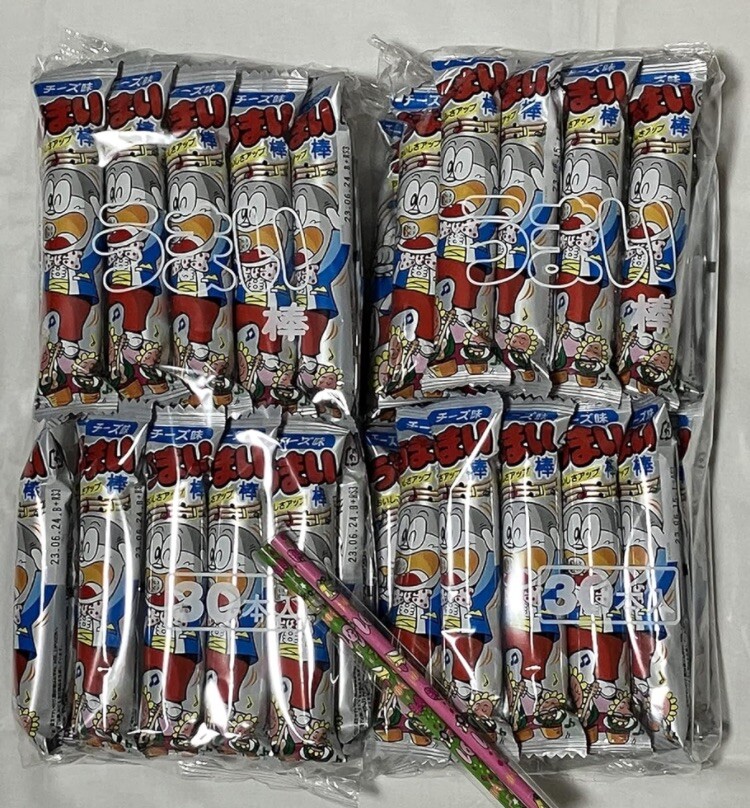 Japanese Popular Snacks UMAIBO Lot 30bars/Yaokin.Cheese flavor Dagashi Japan