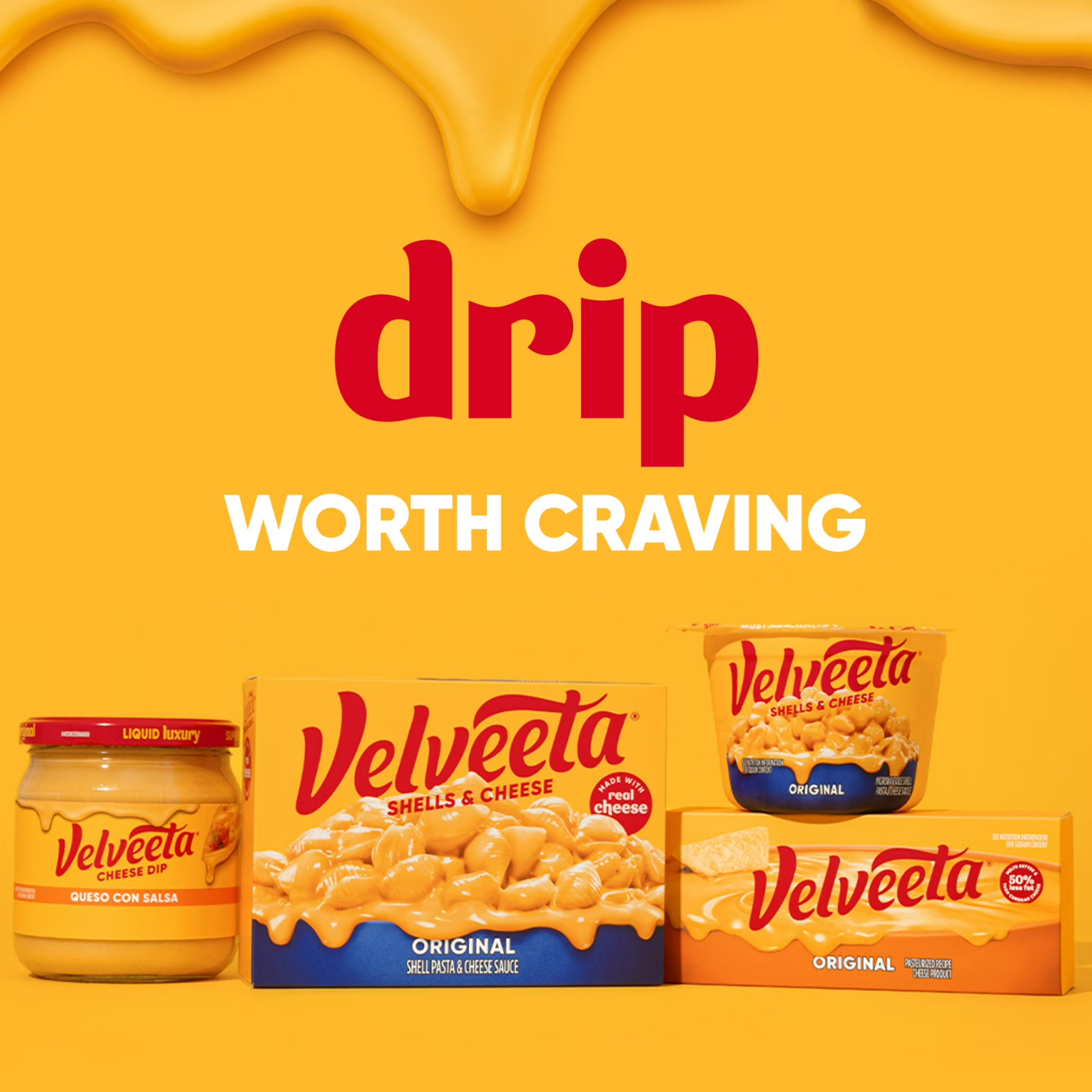 Velveeta Shells & Cheese Cups (8 Pack Original) Flavor 2.39 oz (Easy Mac)