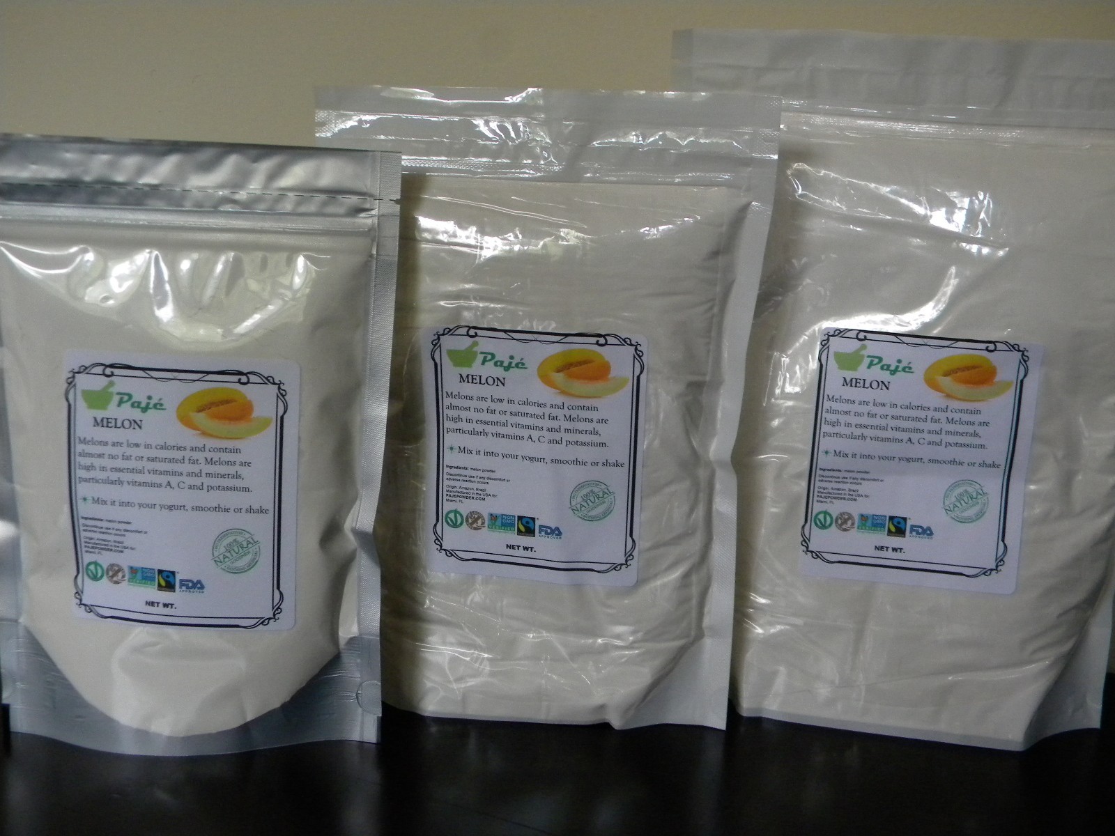 Melon fruit powder 8oz 1/2lb PAJE – vitamins A, C, BEAUTY and minerals PAJE