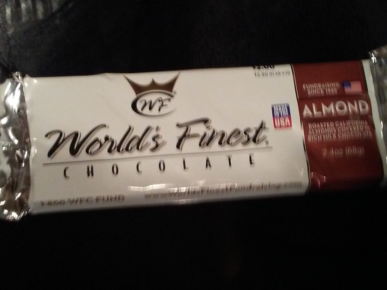 WORLD’S FINEST CHOCOLATE Almond,Caramel,WF Crisp 24 Total x $2.00 Each Bars