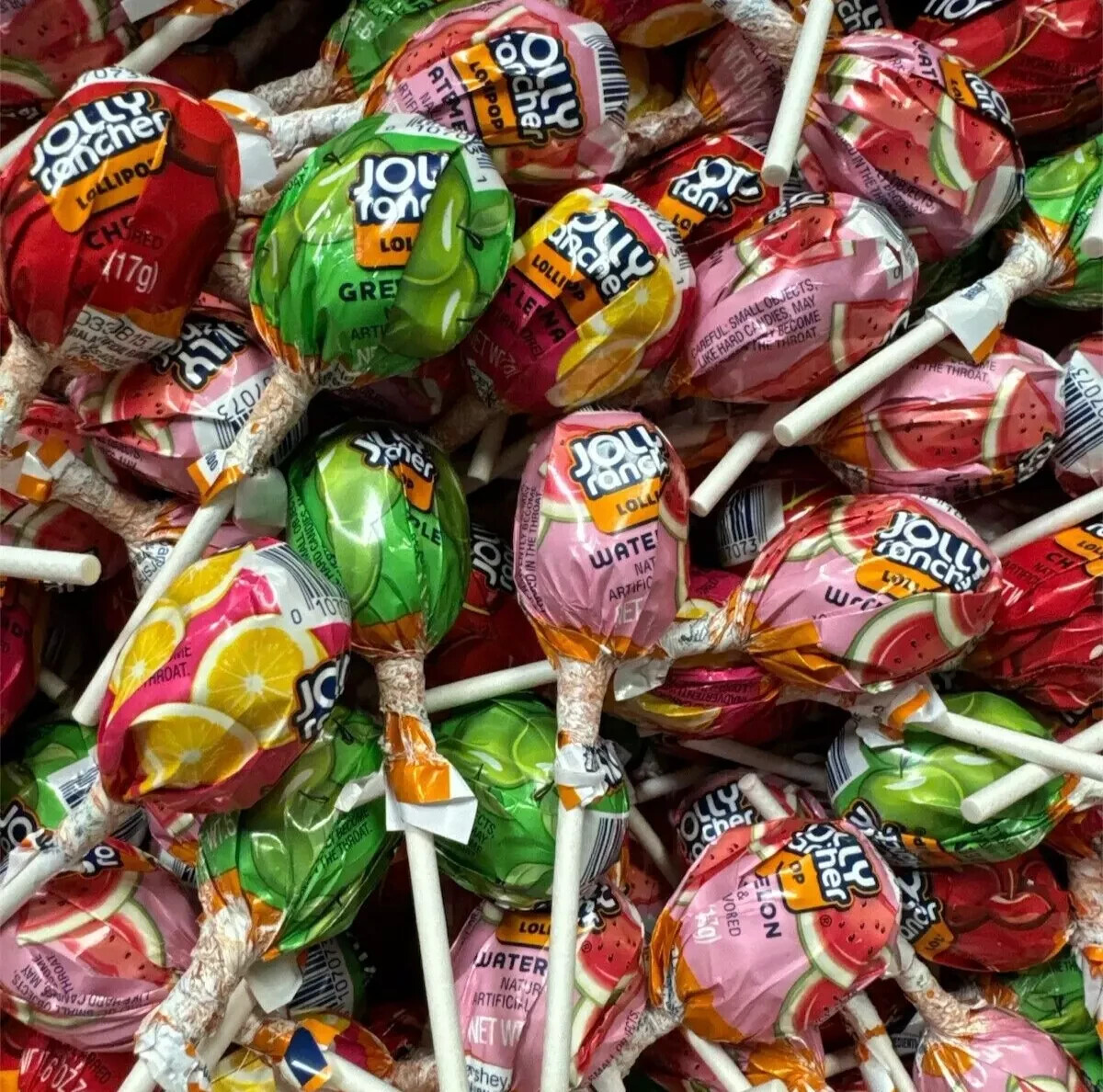 JOLLY RANCHER Round Lollipops, Assorted Fruit Filled Pops, Bulk Candy (4 Pounds)