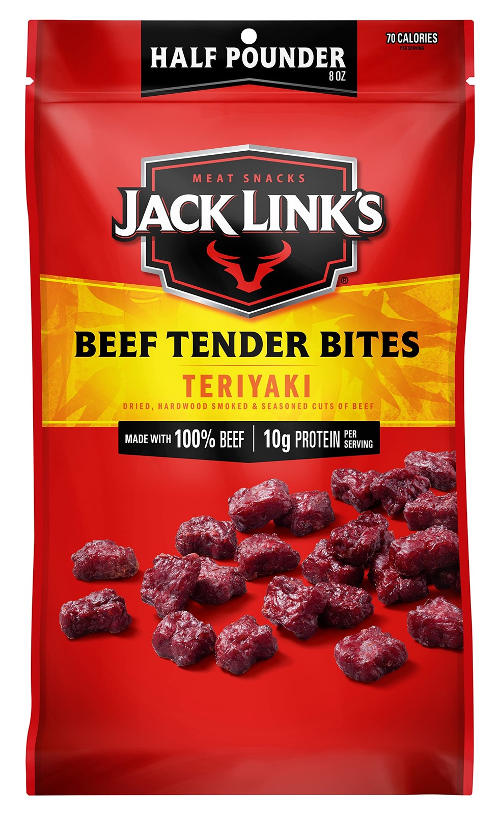 Jack Link’s Beef Tender Bites, Teriyaki, ½ Pounder Bag –