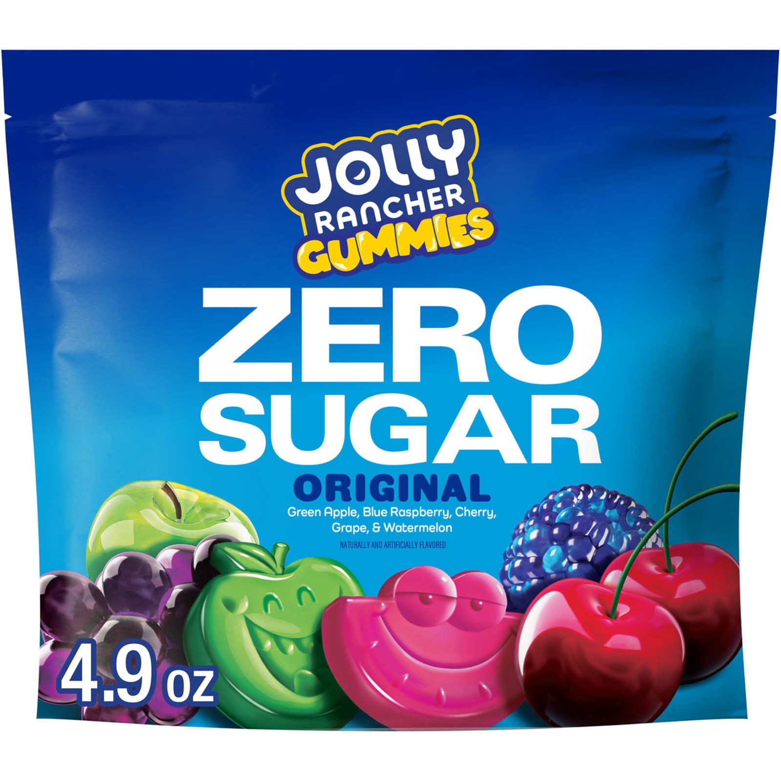 JOLLY RANCHER Gummies Zero Sugar Assorted Fruit Flavored Candy 5oz, Multi