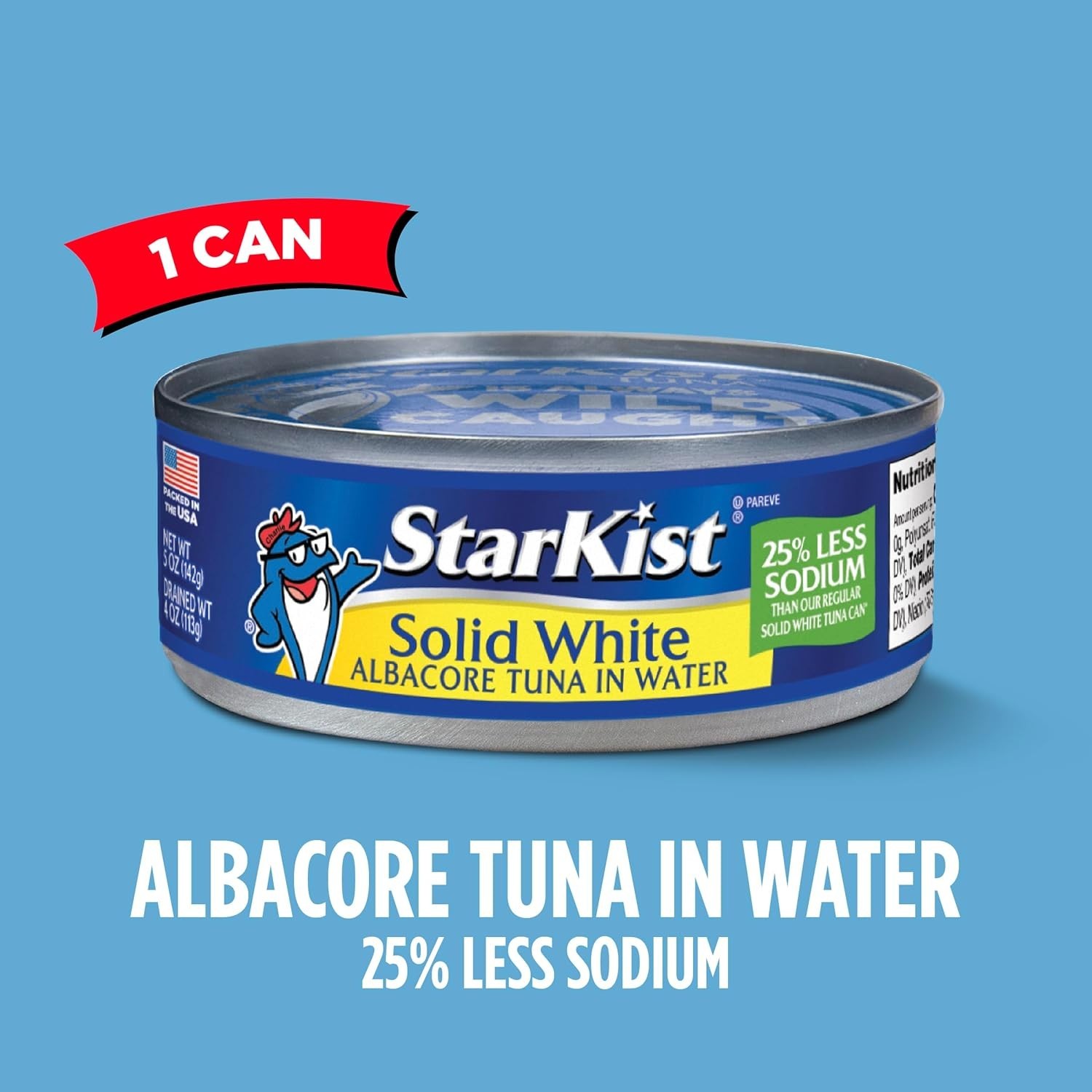 Gluten Free Solid White Albacore Tuna in Water – 5 oz, Easy Meal Solution