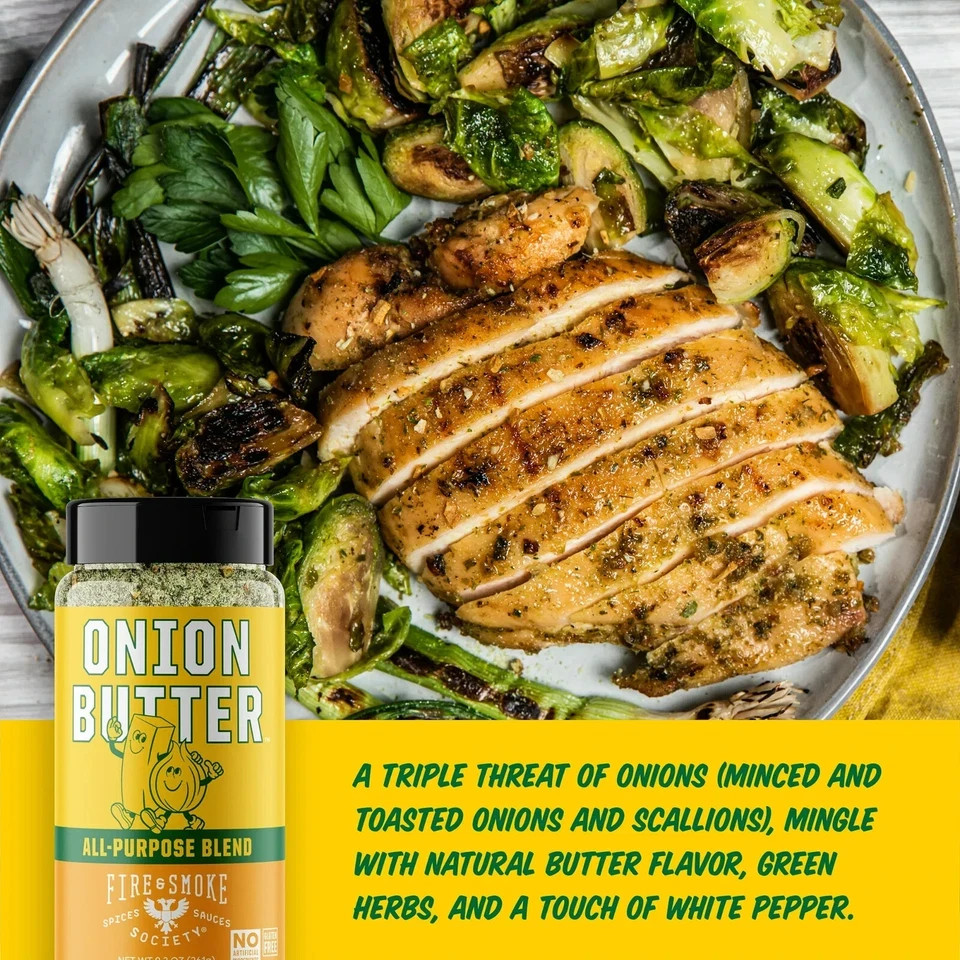 Onion Butter All Purpose Seasoning Blend, BBQ Rub, 9.2 OUN