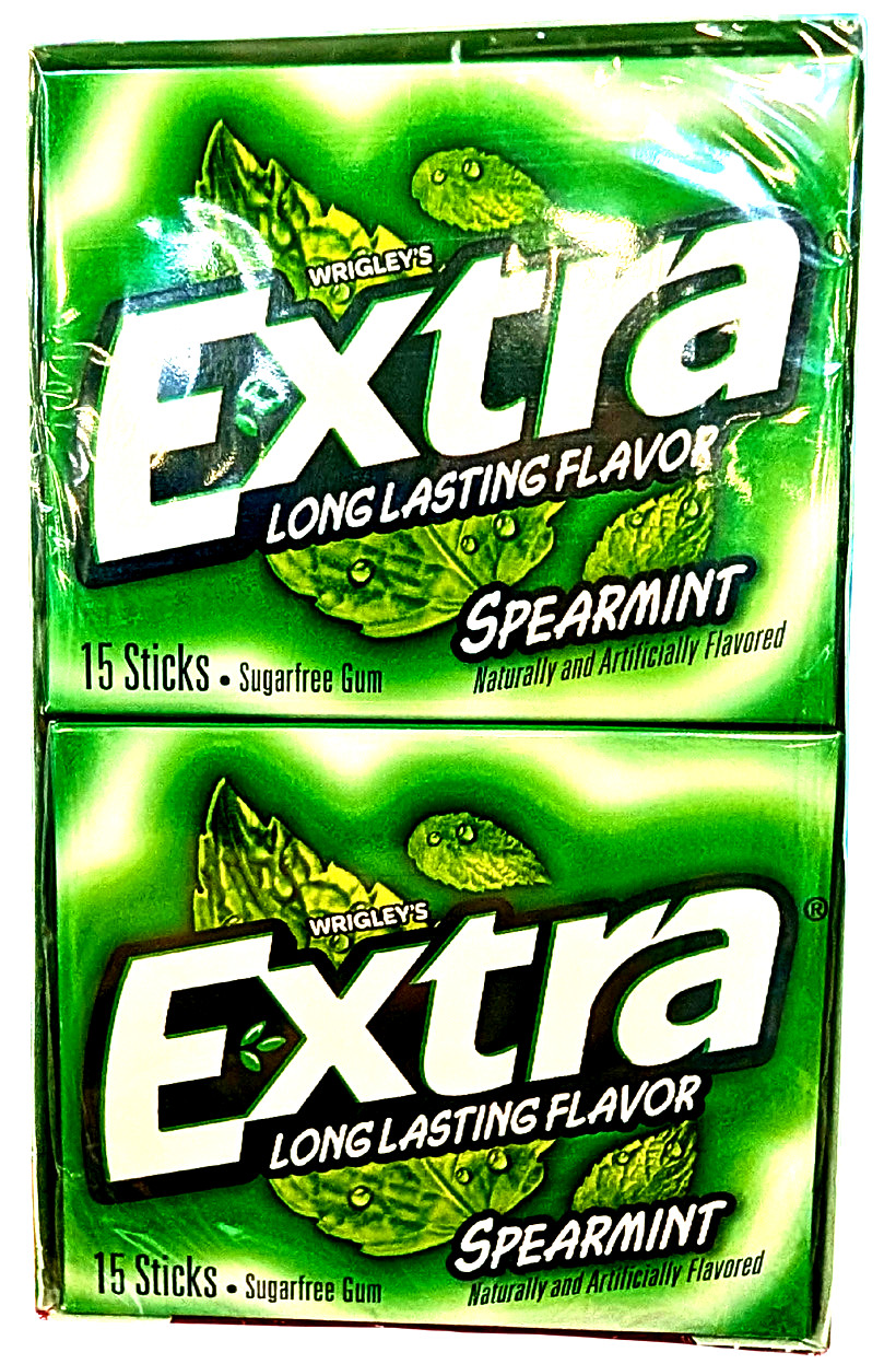 Wrigley’s Extra Spearmint Sugar Free Chewing Gum 10 Packs x 15 Pcs EXP 02/2027
