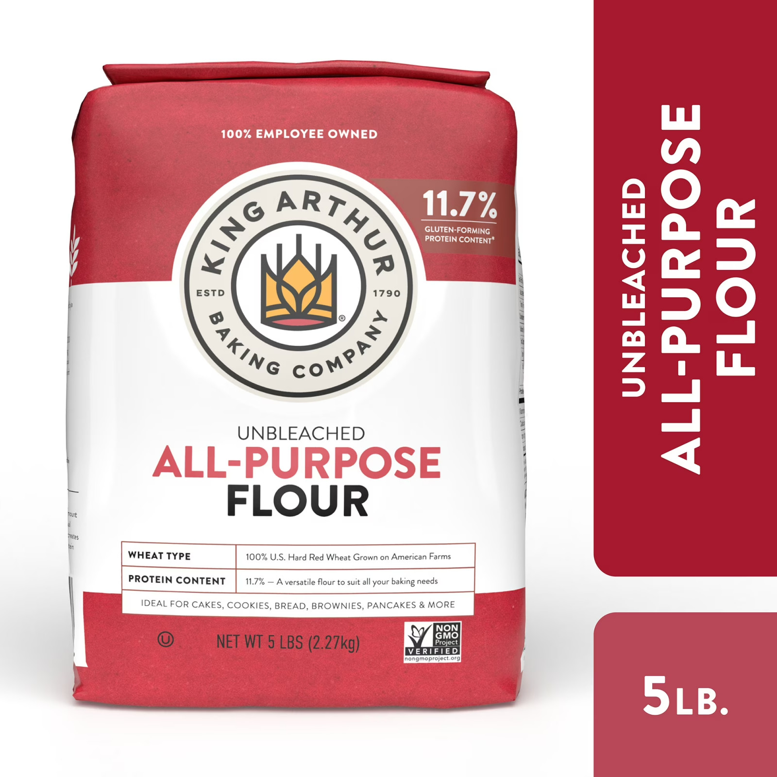 King Arthur Baking Company Certified Kosher Unbleached All Purpose Flour, 5 lb B