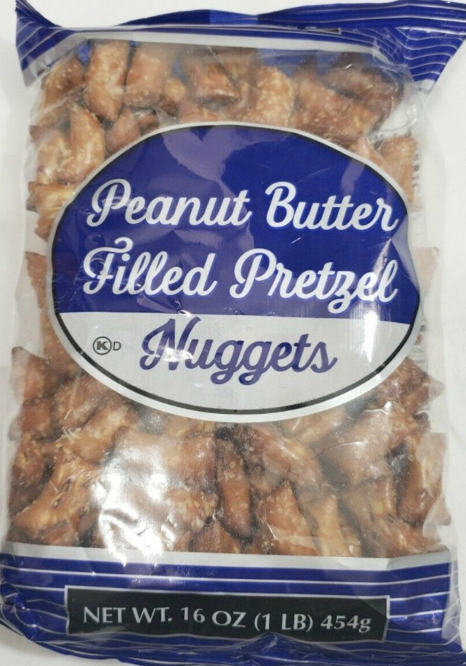 Trader Joes Peanut Butter Filled Pretzels Snack Nibbles 16 OZ each 1 G1N