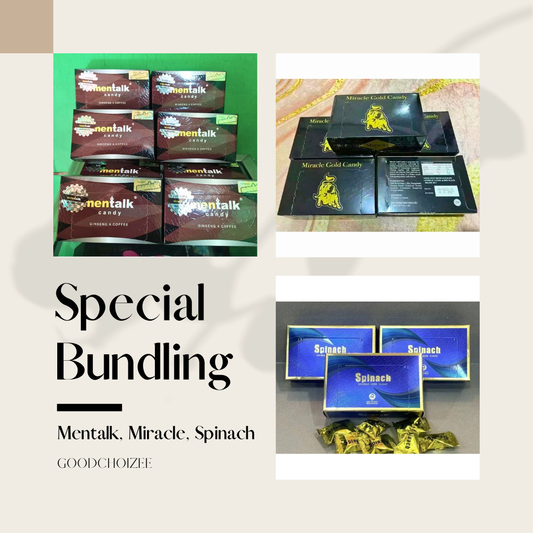 SPECIAL BUNDLING MIX Candy Snack Men-talk Mi-racle Spi-nach Coffee Ginseng Candy