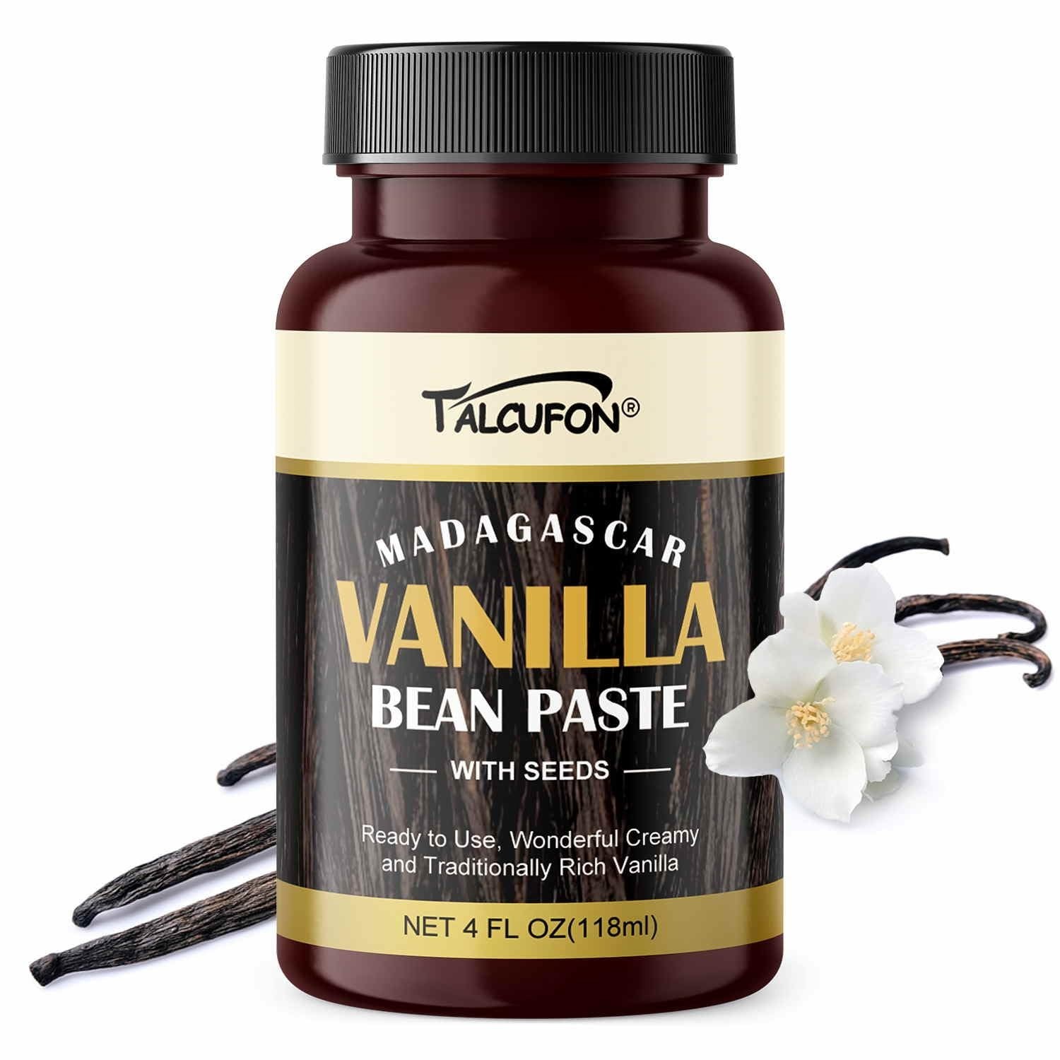 Vanilla Bean Paste for Baking and Cooking, Premium Madagascar Vanilla Made with