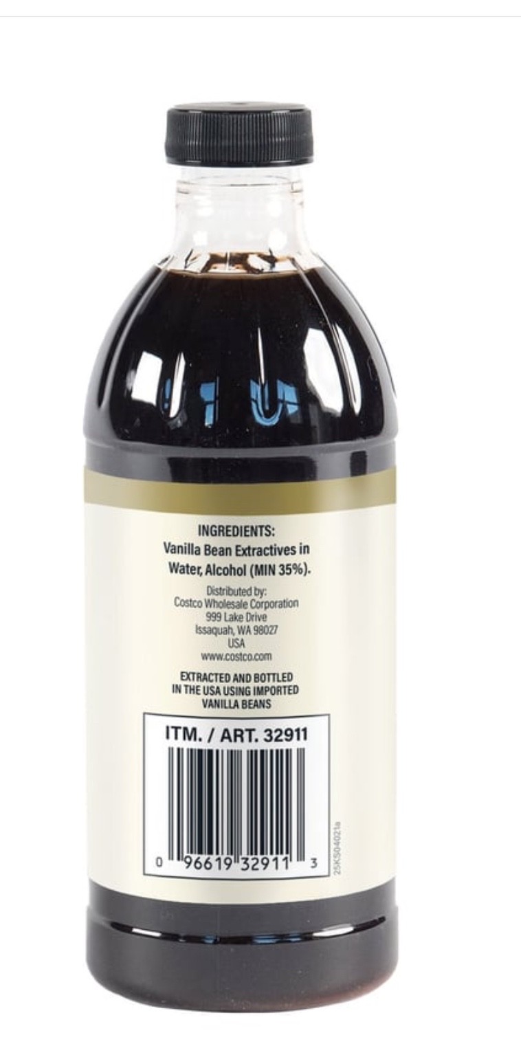 NEW KIRKLAND PURE VANILLA EXTRACT, 16 FL/OZ EXP: 02/2030