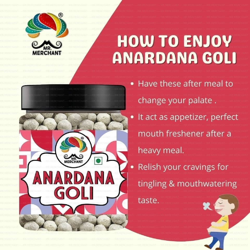 Mr. Merchant Pachak Anardana Goli Churan Digestive After-Meal 300 gm Jar