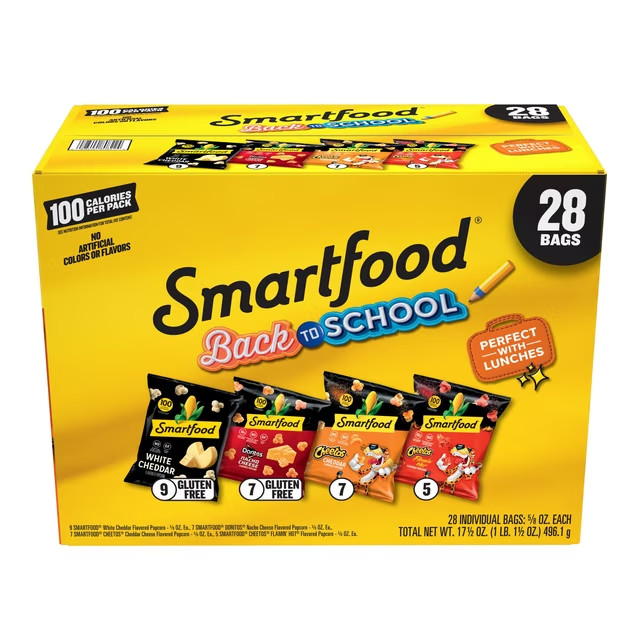 Smartfood Popcorn, Variety Pack, 17.5 oz., 28 pk. FREE SHIPPING!!!