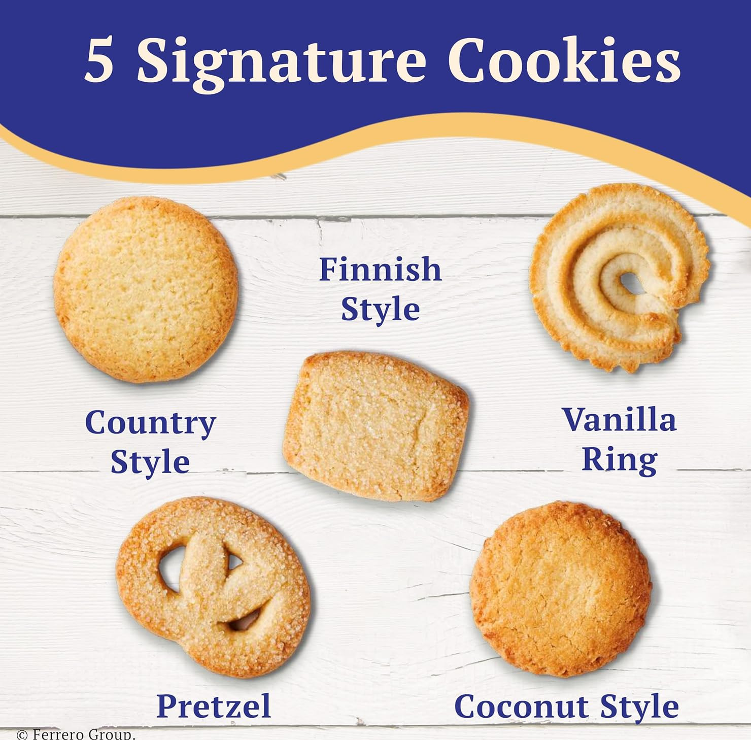 Royal Dansk Danish Butter Cookie Selection, 12 oz Tin