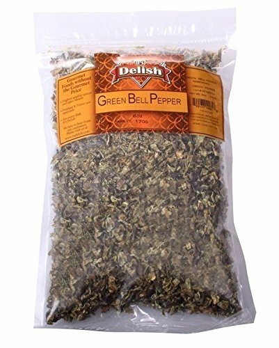 Dried Green Bell Peppers by It’s Delish, 1 lb