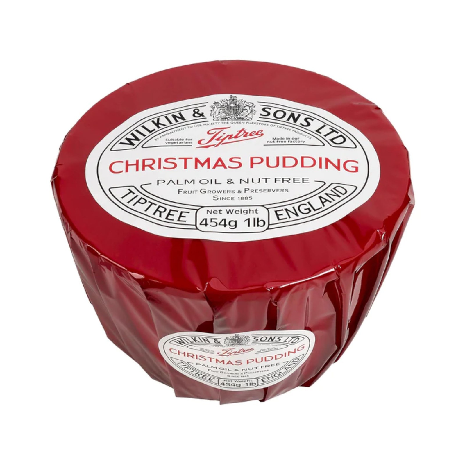 Tiptree Traditional English Christmas Pudding 1 Pound Handmade with Brandy