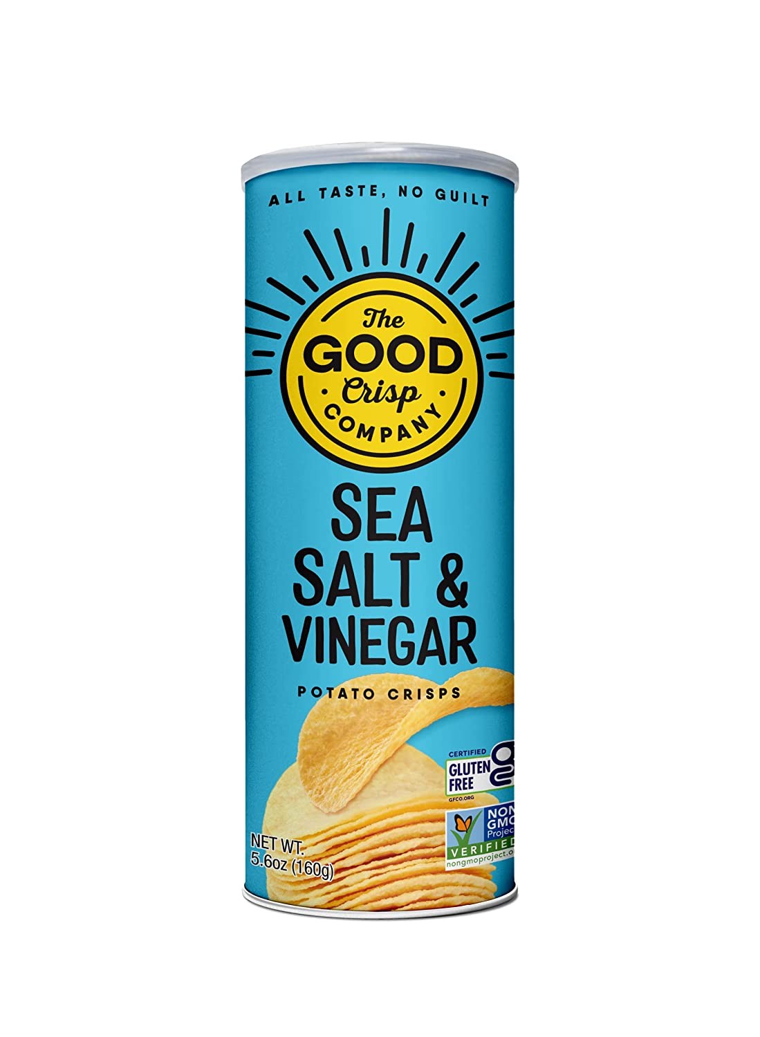 The Good Crisp Company,Sea Salt and Vinegar Potato Chips, 5.6 oz