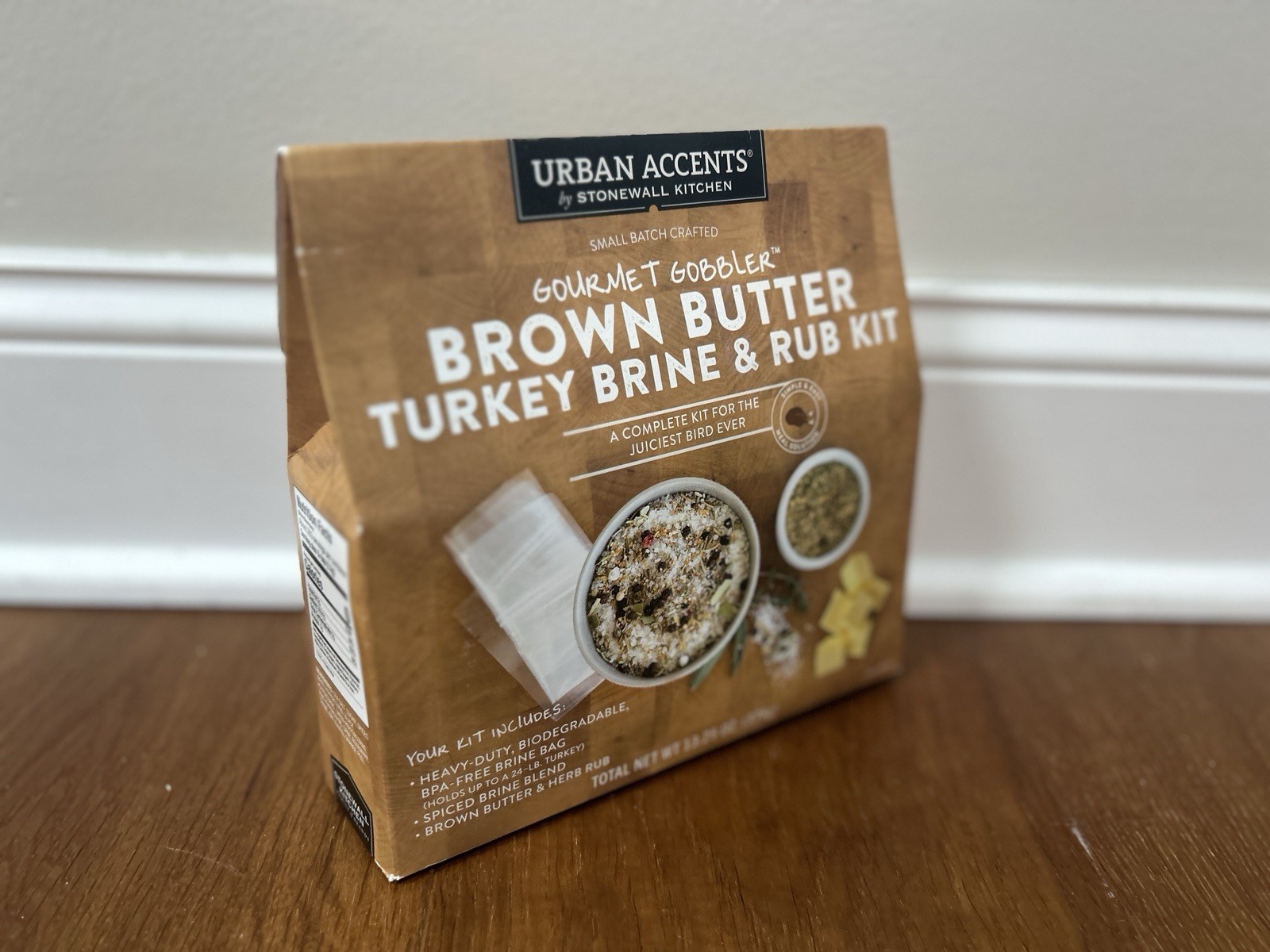 Urban Accents Gourmet Gobbler Turkey Brine Rub Kit Brown Butter 13.25 oz