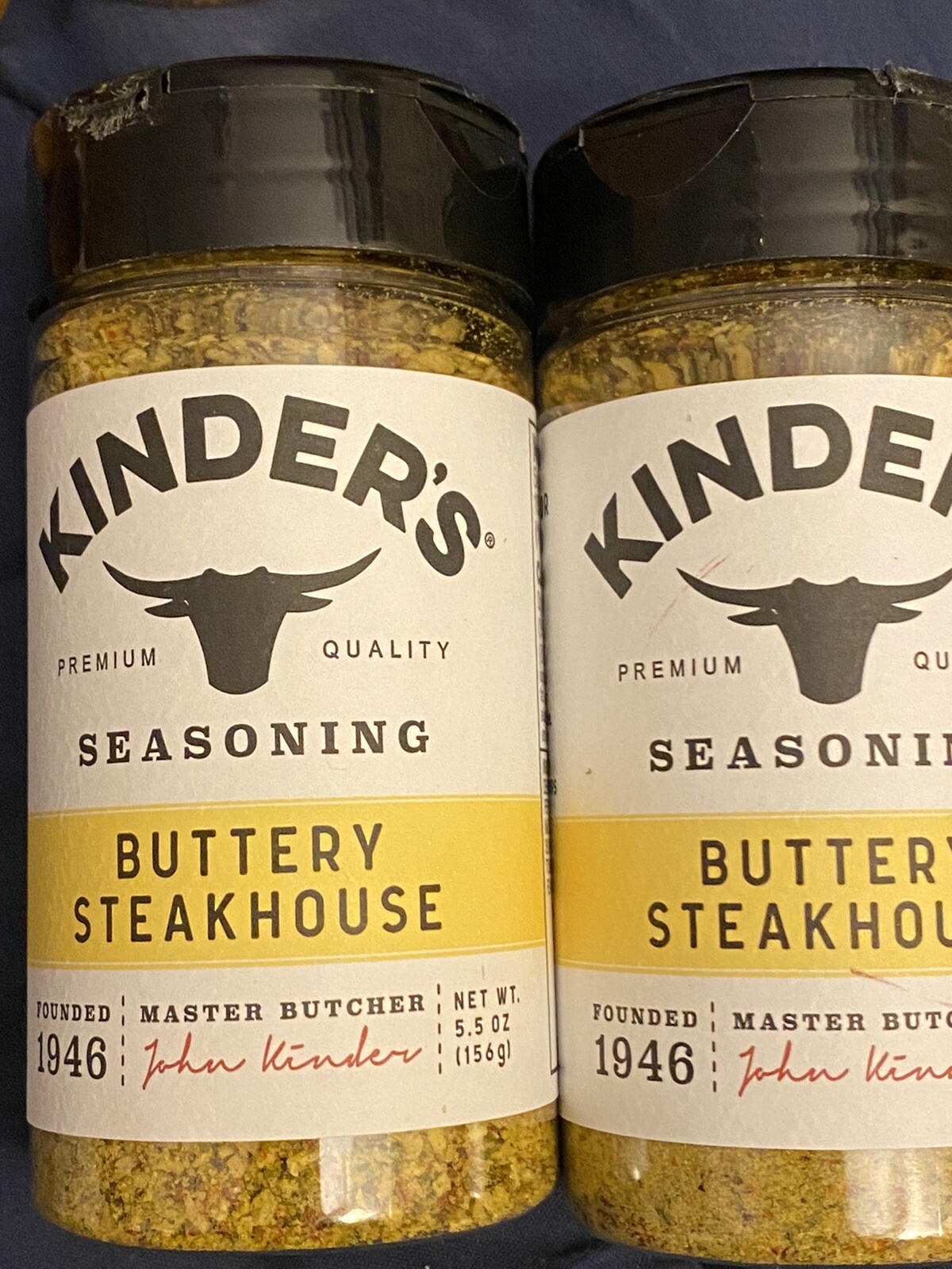 2 Kinder’s Buttery Steakhouse Seasoning 5.5 oz Ex 5/2026 Dry Spice Rub