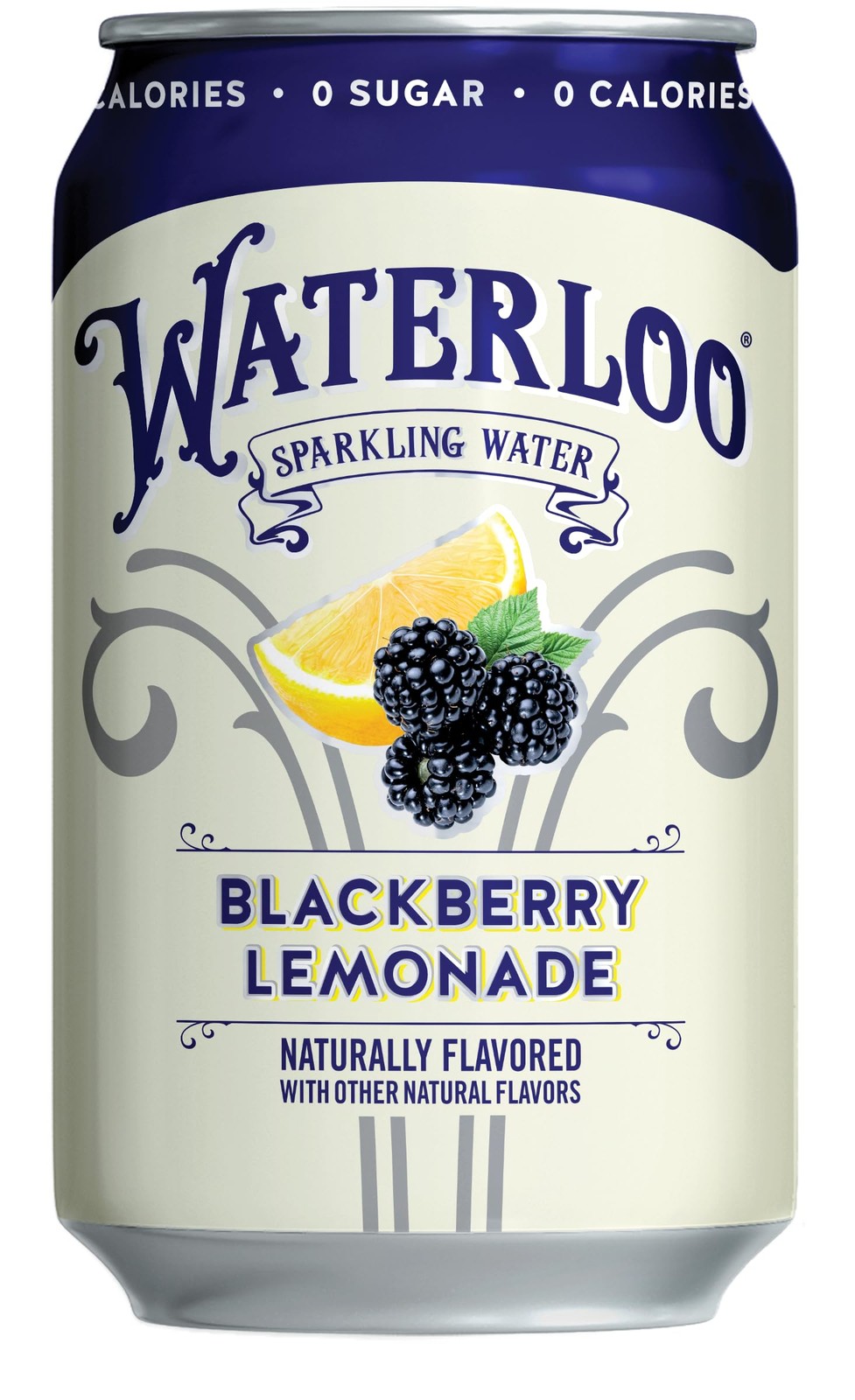 Waterloo Sparkling Water, 12 Fl Oz (Pack of 12), Blackberry Lemonade