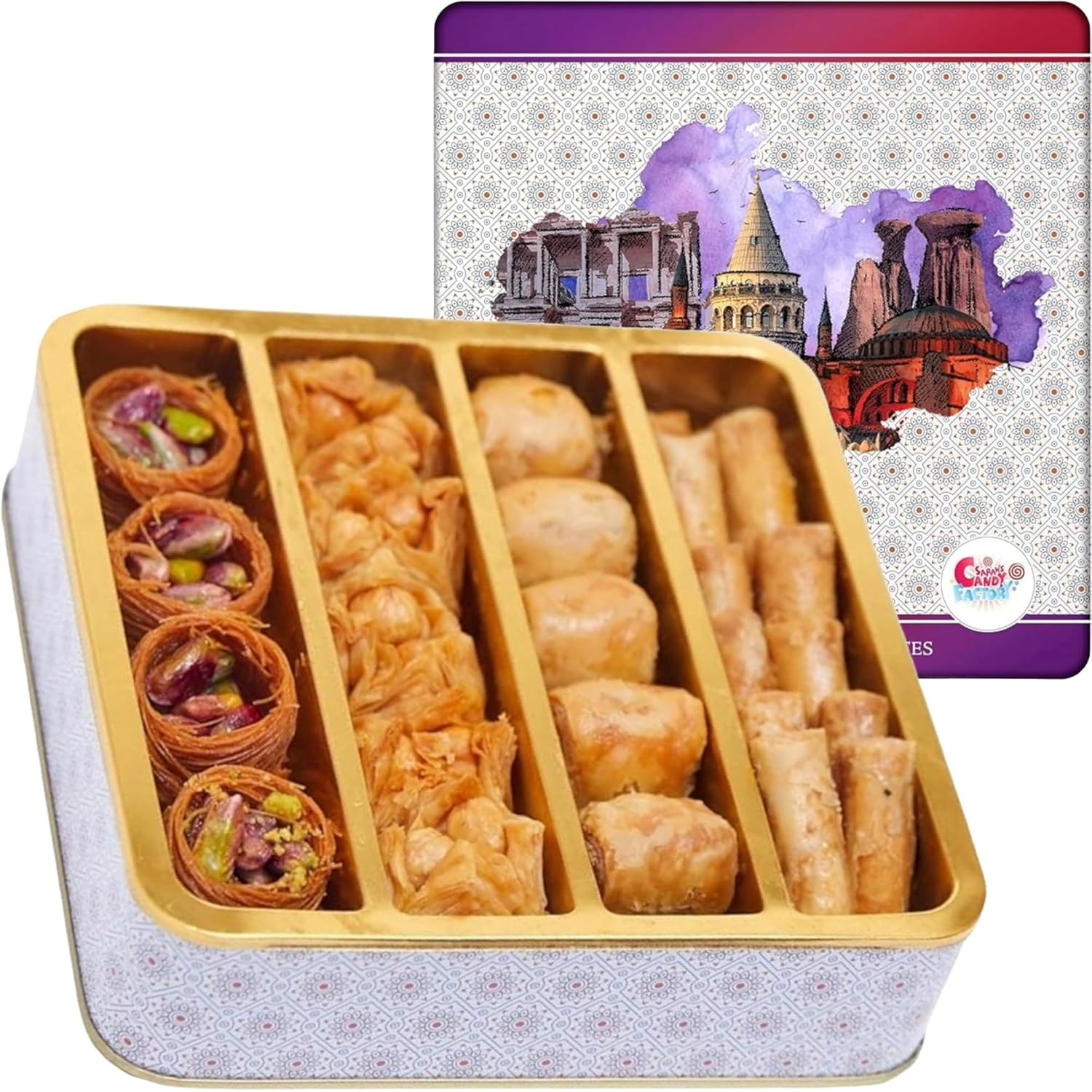 Premium Baklava Pastry Gift Box Traditional Turkish Desserts 250g Halal Treats