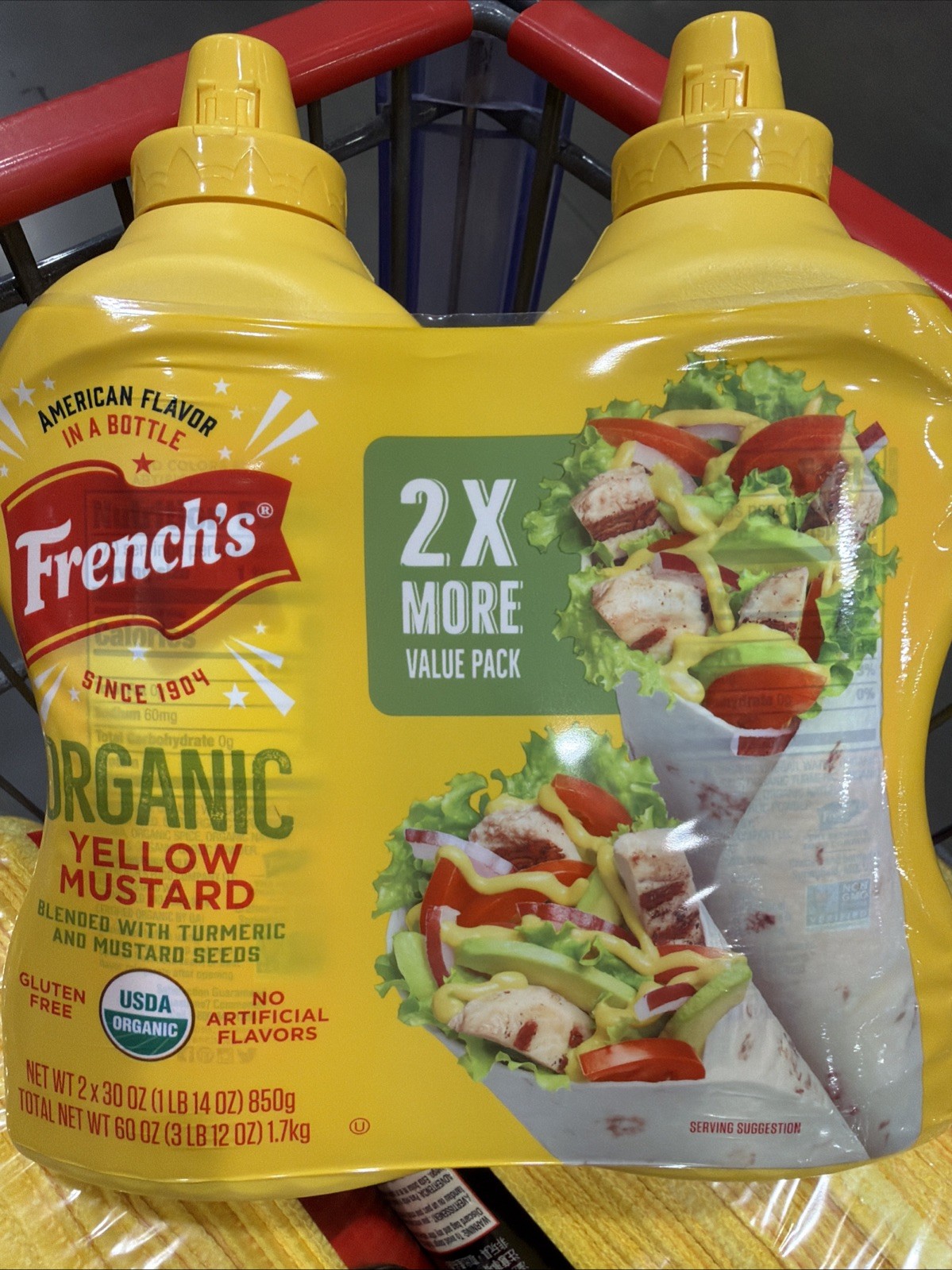 French’s Organic Yellow Mustard Gluten Free 30 Oz