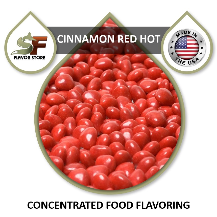 Cinnamon Red HOT Food Flavor – Concentrated Food Flavoring – 1oz/30ml – FL063