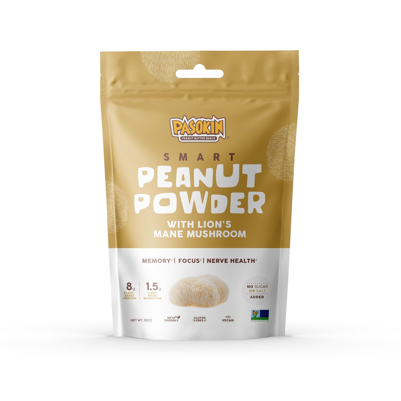 Smart Peanut Protein Powder, Powdered Peanut Butter with Organic Lion’s Mane …