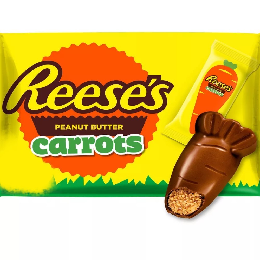 REESE’S PEANUT BUTTER CARROTS CHOCOLATE MINIATURE CUP BULK VALUE PRICE BAG